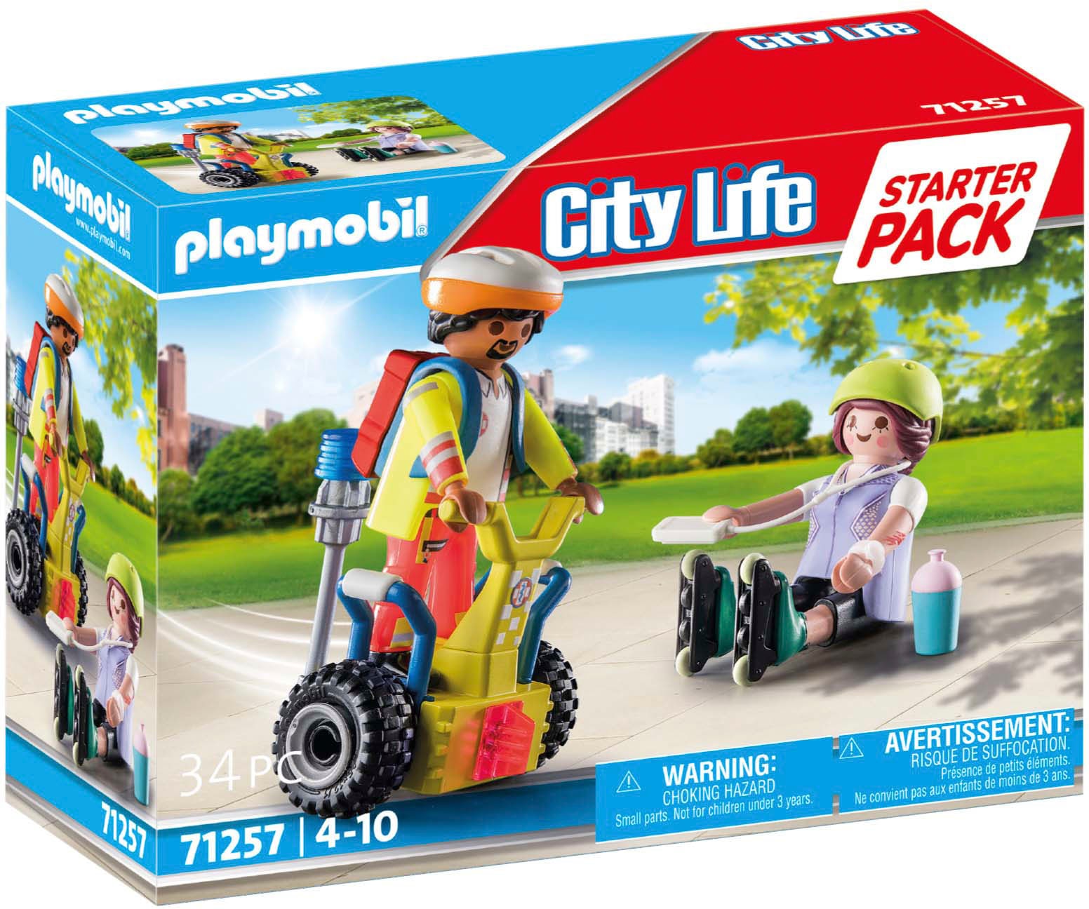 Konstruktions-Spielset »Starter Pack, Rettung mit Balance-Racer (71257), My City...