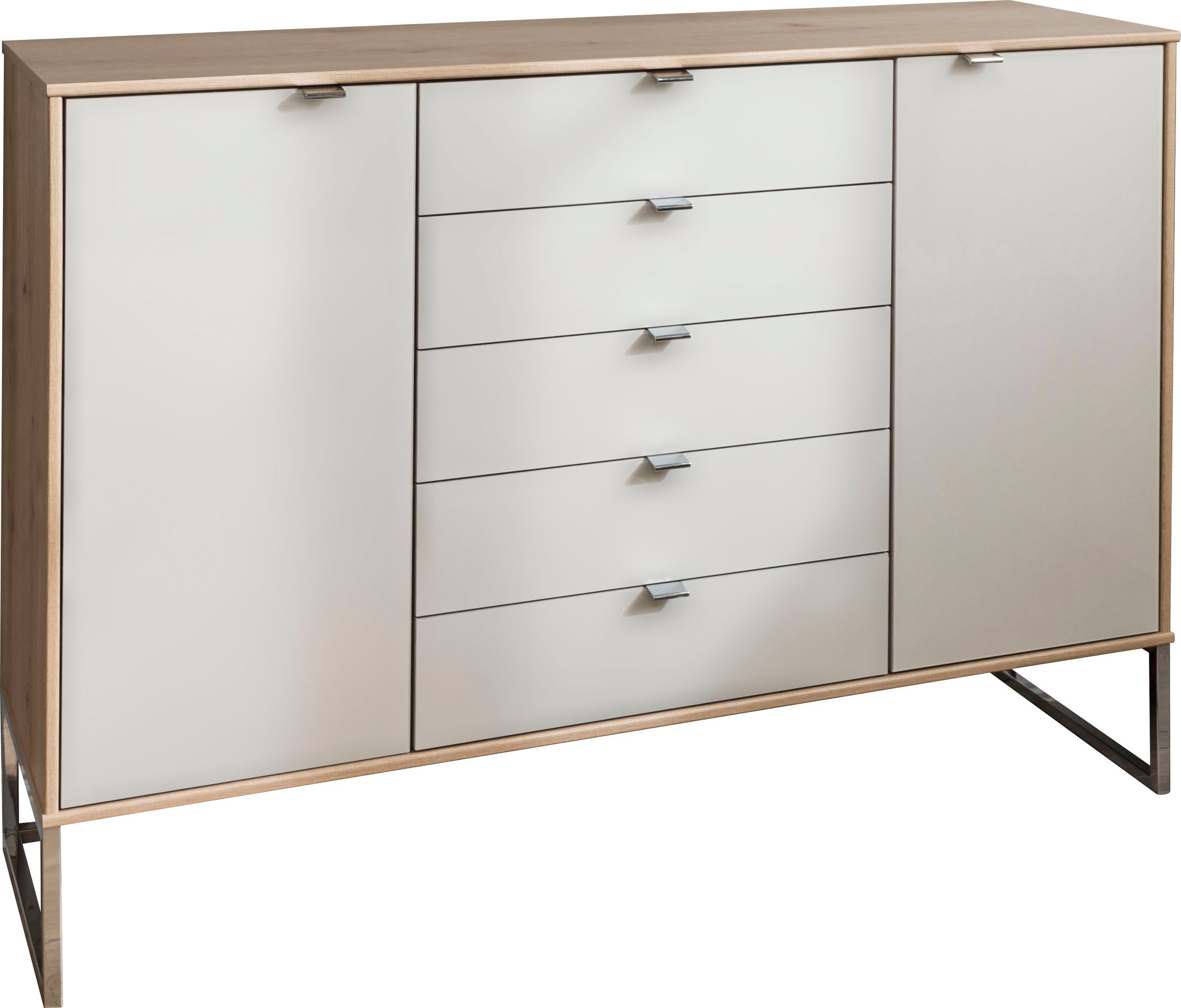 WIEMANN Kombikommode »Barcelona«, mit eleganten Glasfronten und Kufen