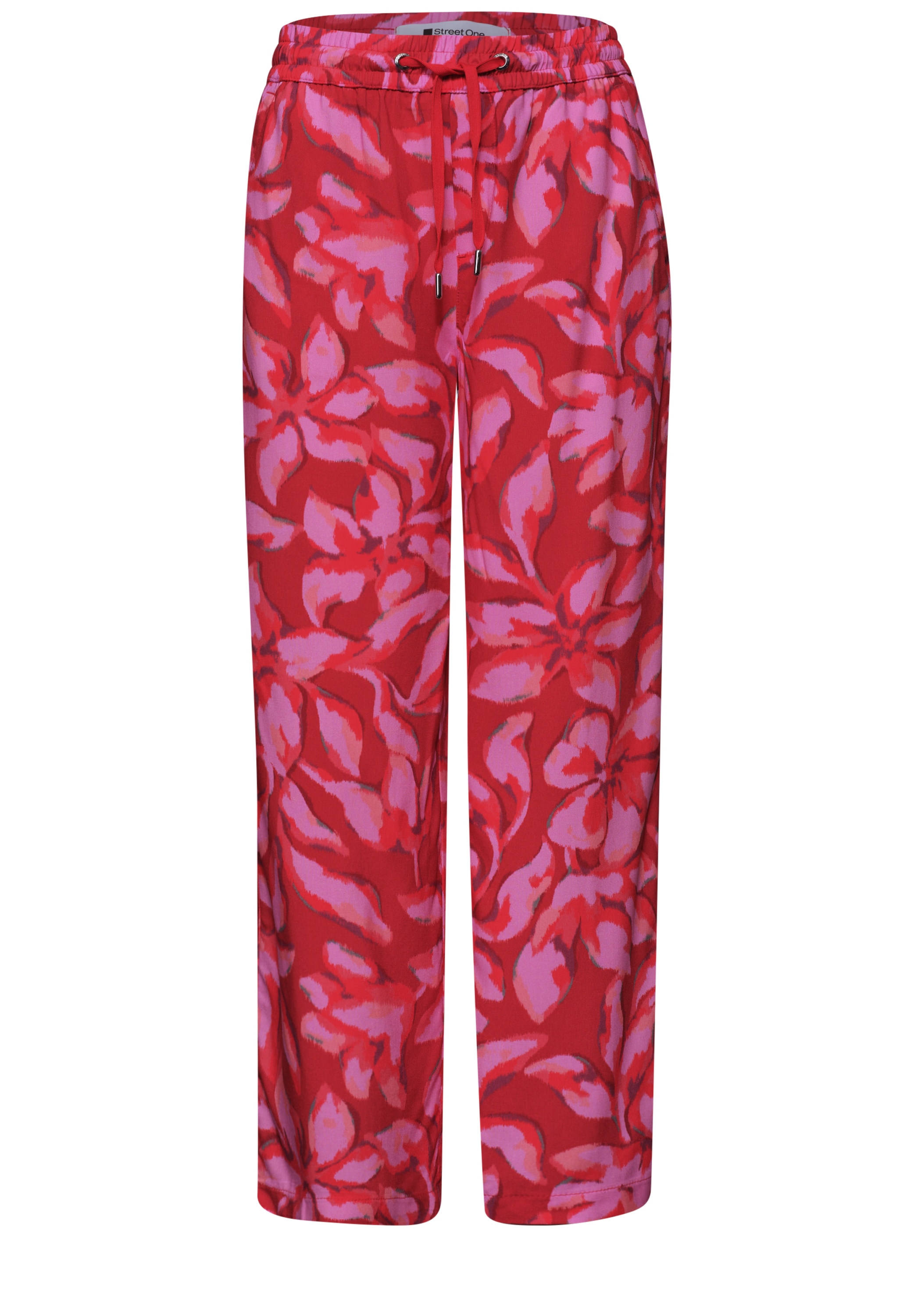 STREET ONE 7/8-Hose »Style Emee«  bedruckt, mit Taschen, weites Bein