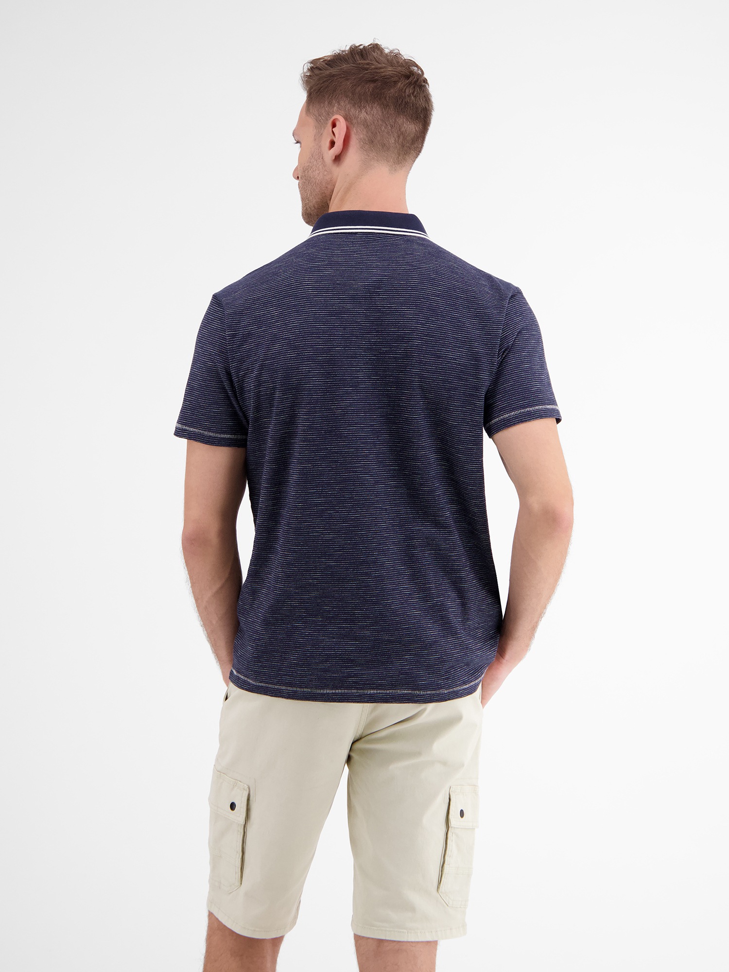 LERROS Poloshirt »LERROS Poloshirt mit Finelinerstreifen«
