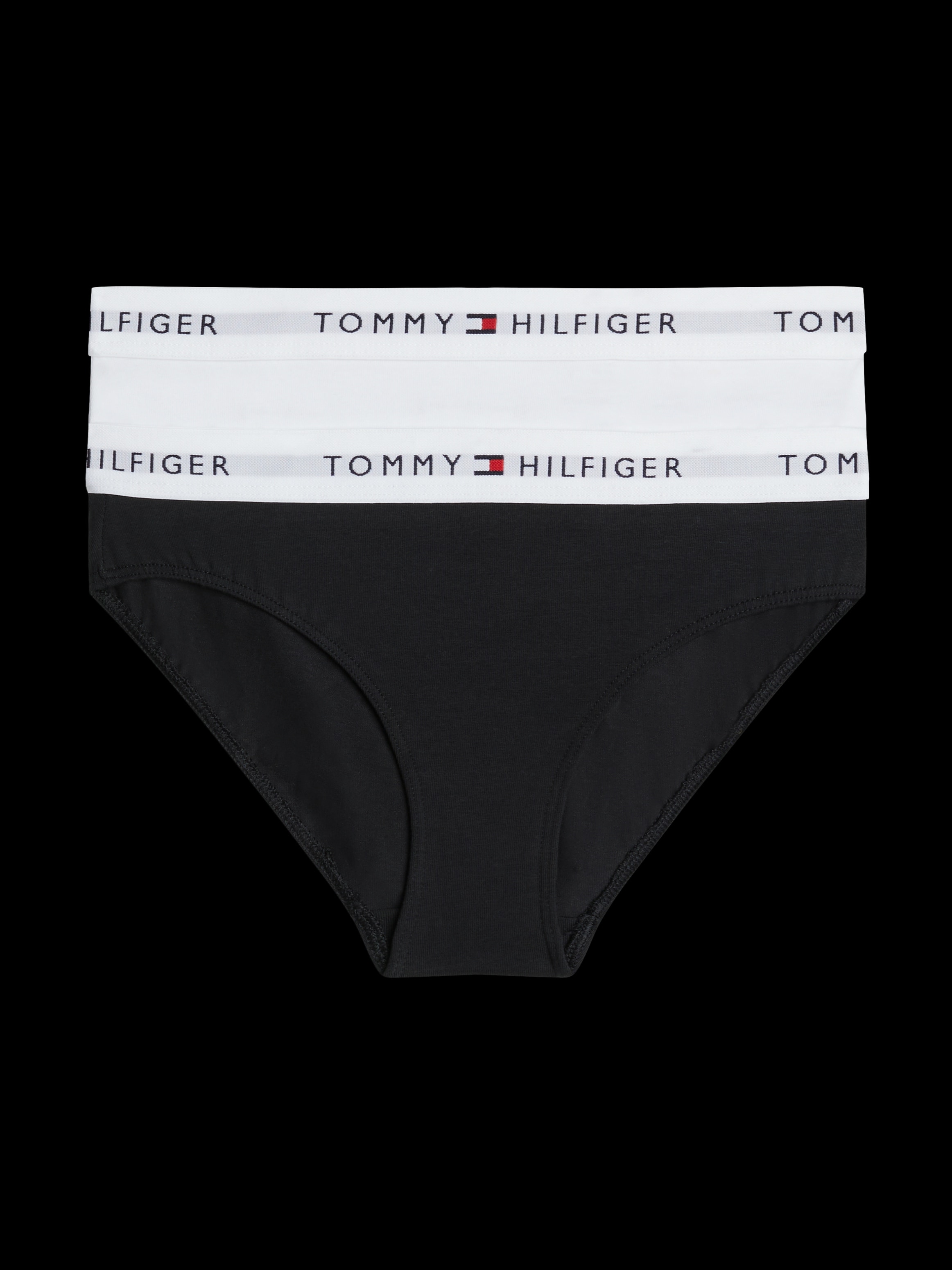 Tommy Hilfiger Underwear Bikinislip »2 PK BIKINI mit elastischem Bund im 2er-Pack«, (Packung, 2 St., 2er-Pack), unifarben, casual, körpernah, Baumwollmix
