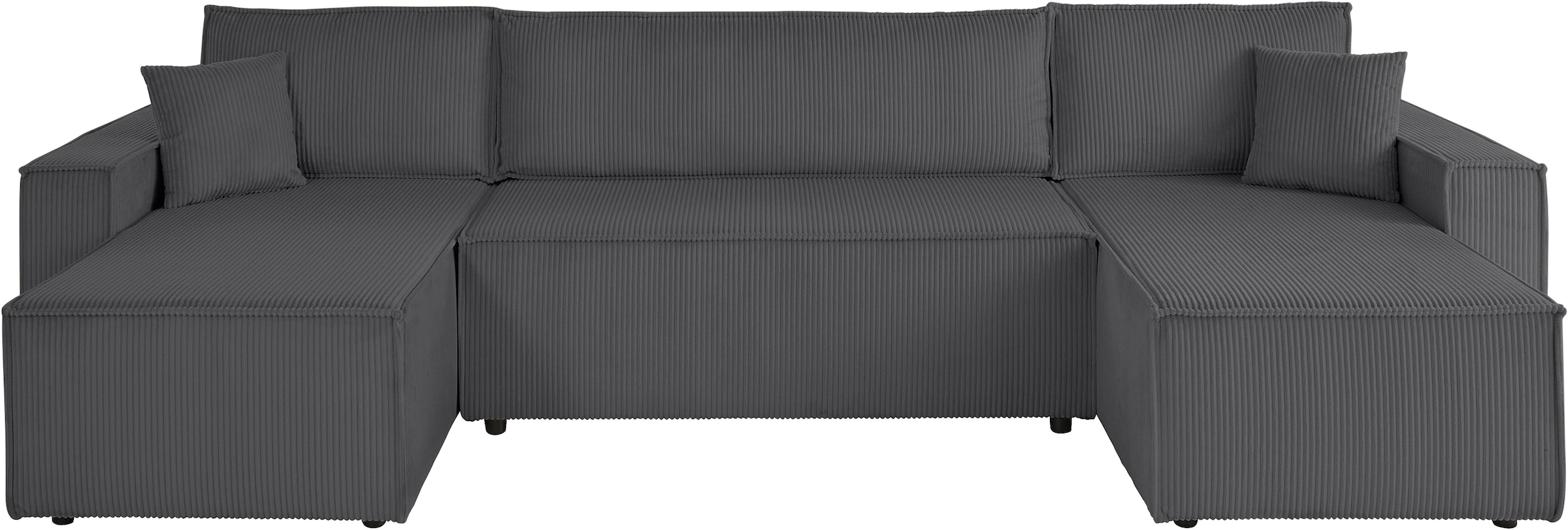 OTTO home Wohnlandschaft »CASSI L-Form, 311cm - OTTO. Verlässliche Qualität.« Schlaffunktion (133/200), Boxspring, Bettkasten, Cord, Unser Tiefpreis
