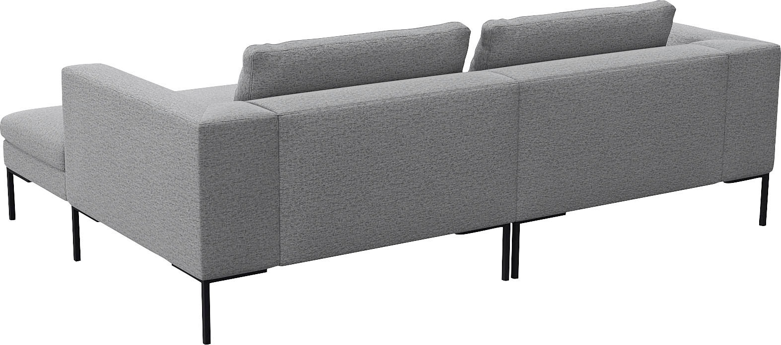 FLEXLUX Ecksofa »Loano, superbequemer Sitzkomfort durch Kaltschaum im Sitz, L-Form«, modernes Sofa, frei im Raum stellbar, lose Kissen, hoher Fuß