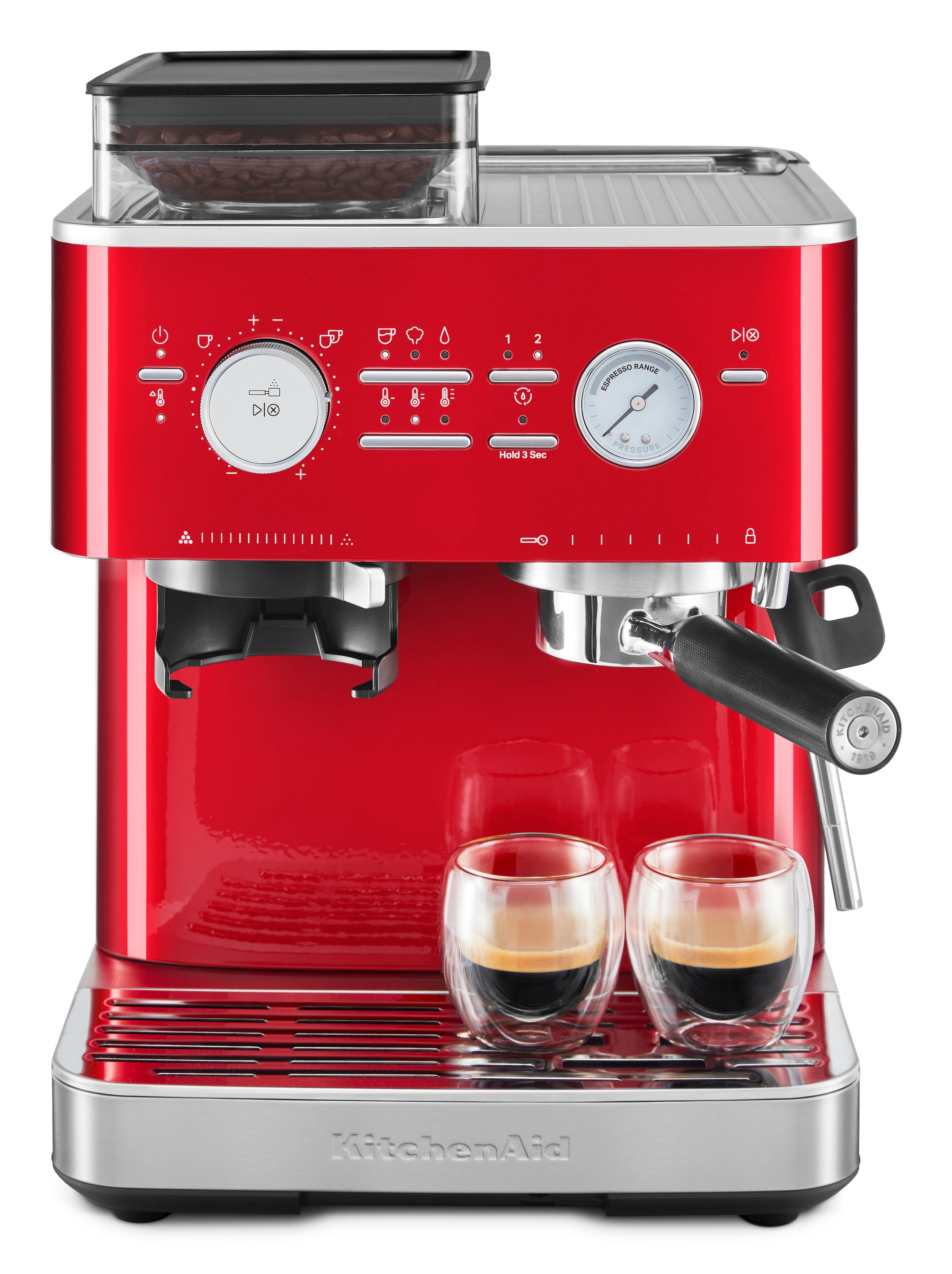 KitchenAid Espressomaschine »5KES6551EBK«, Siebträger mit Mühle