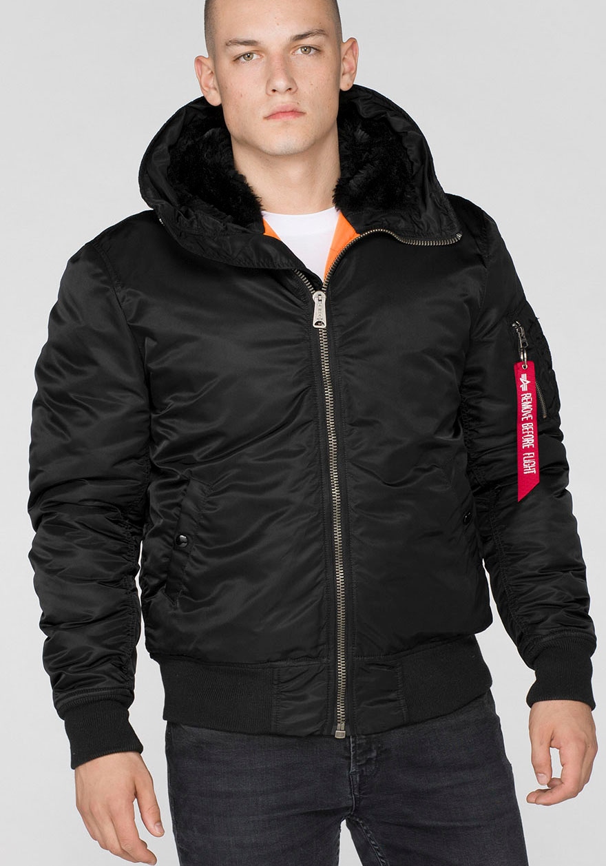 Alpha Industries Bomberjacke »MA-1 HOODED«, mit Kapuze