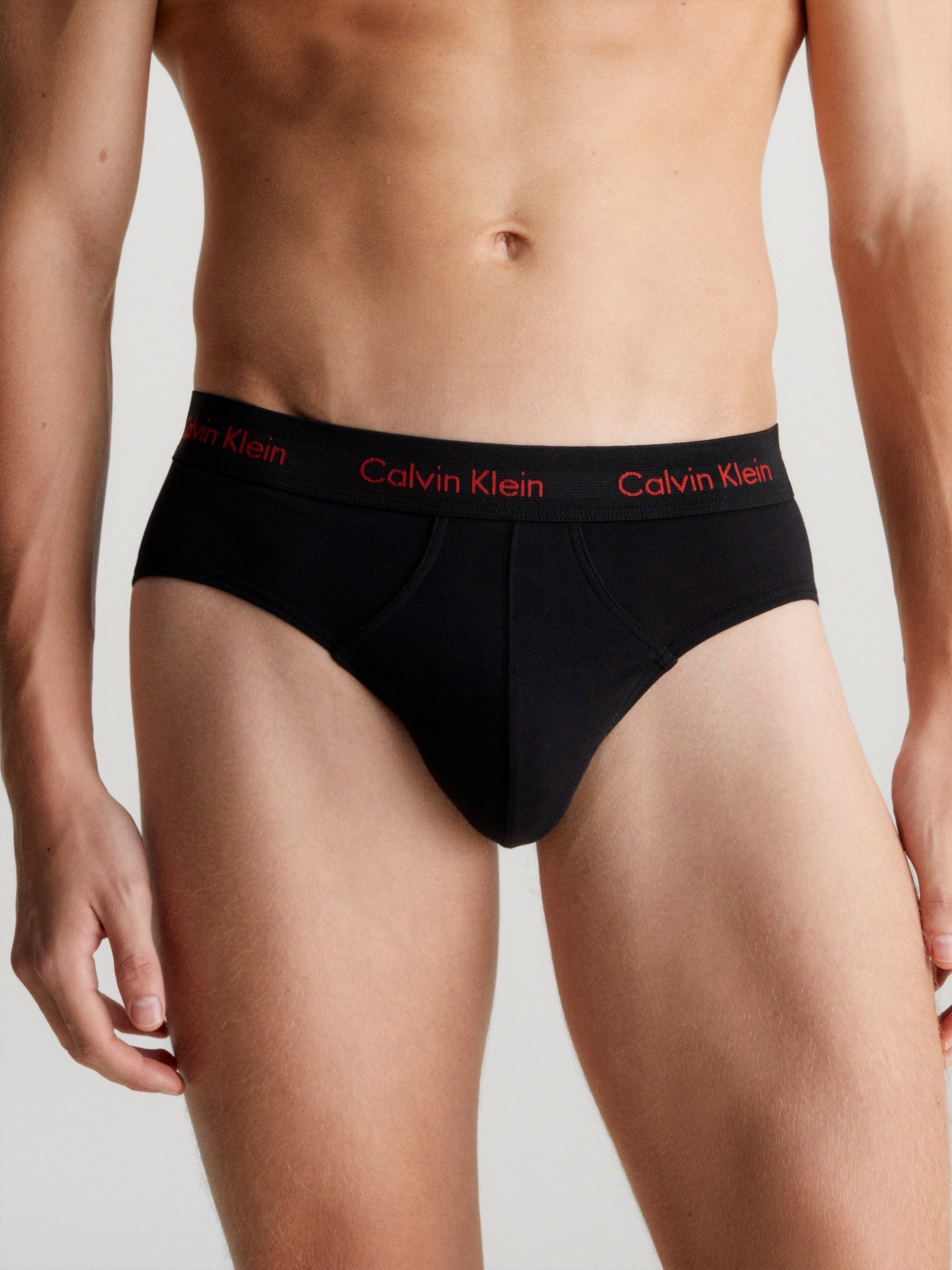 Calvin Klein Underwear Hipster »HIP BRIEF 3PK«, (Packung, 3 St., 3er), mit Logobund