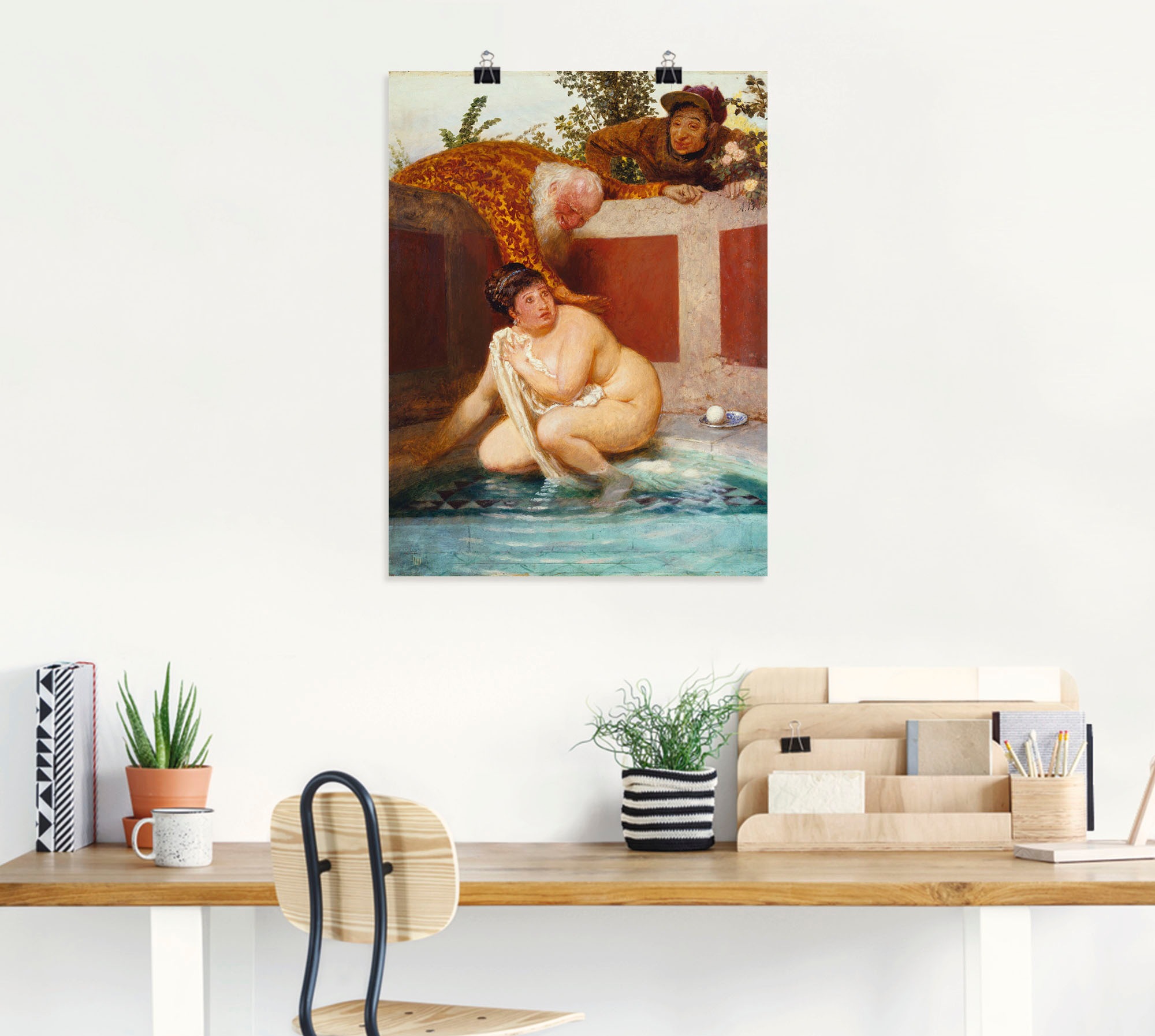 Artland Poster »Susanna im Bade. 1888« Frau 1 Stk. tlg. als Leinwandbild, Poster in verschied. Größen