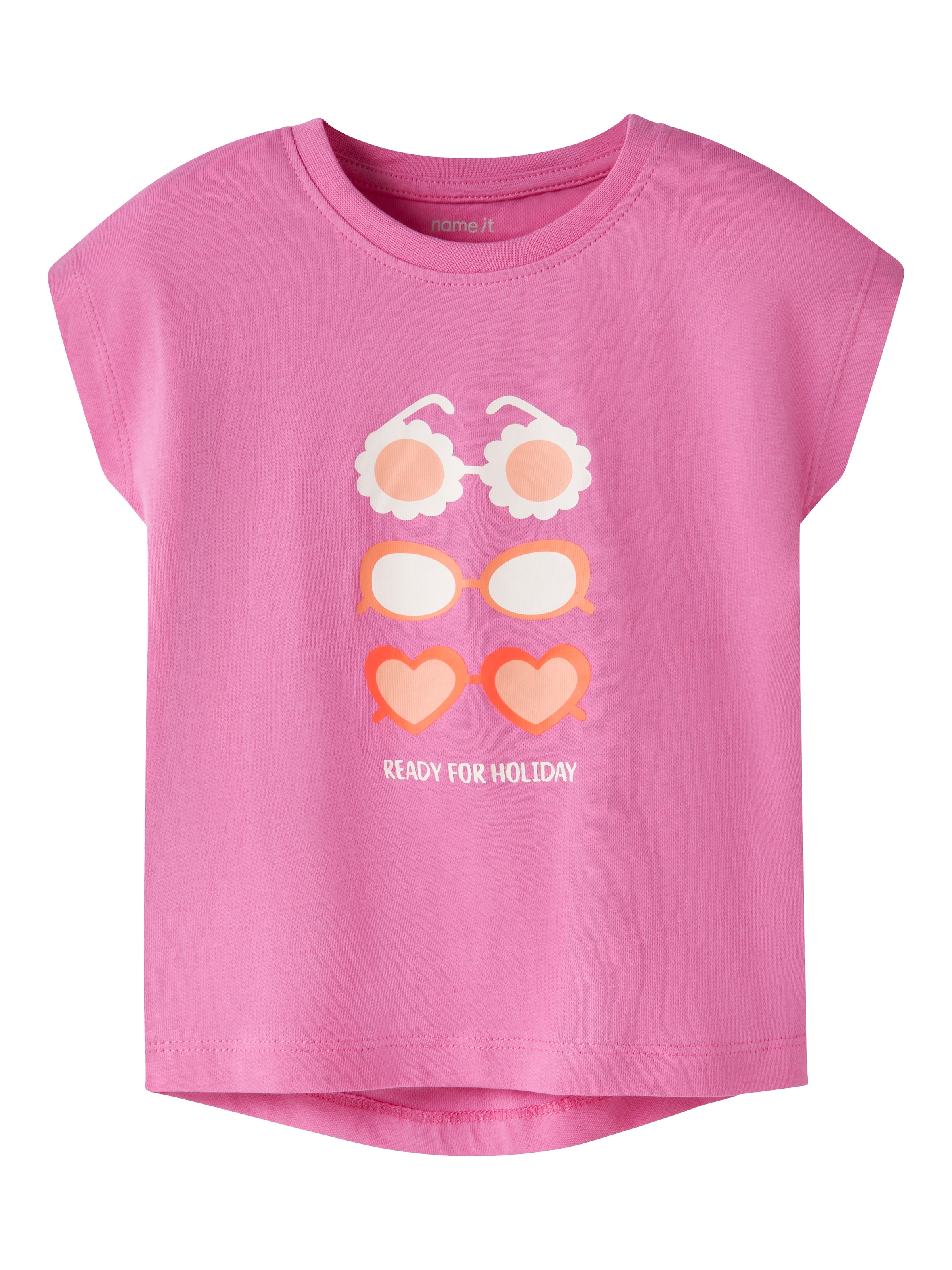 Name It T-Shirt »NMFVIGEA CAPSL TOP« Baumwolle, regular fit