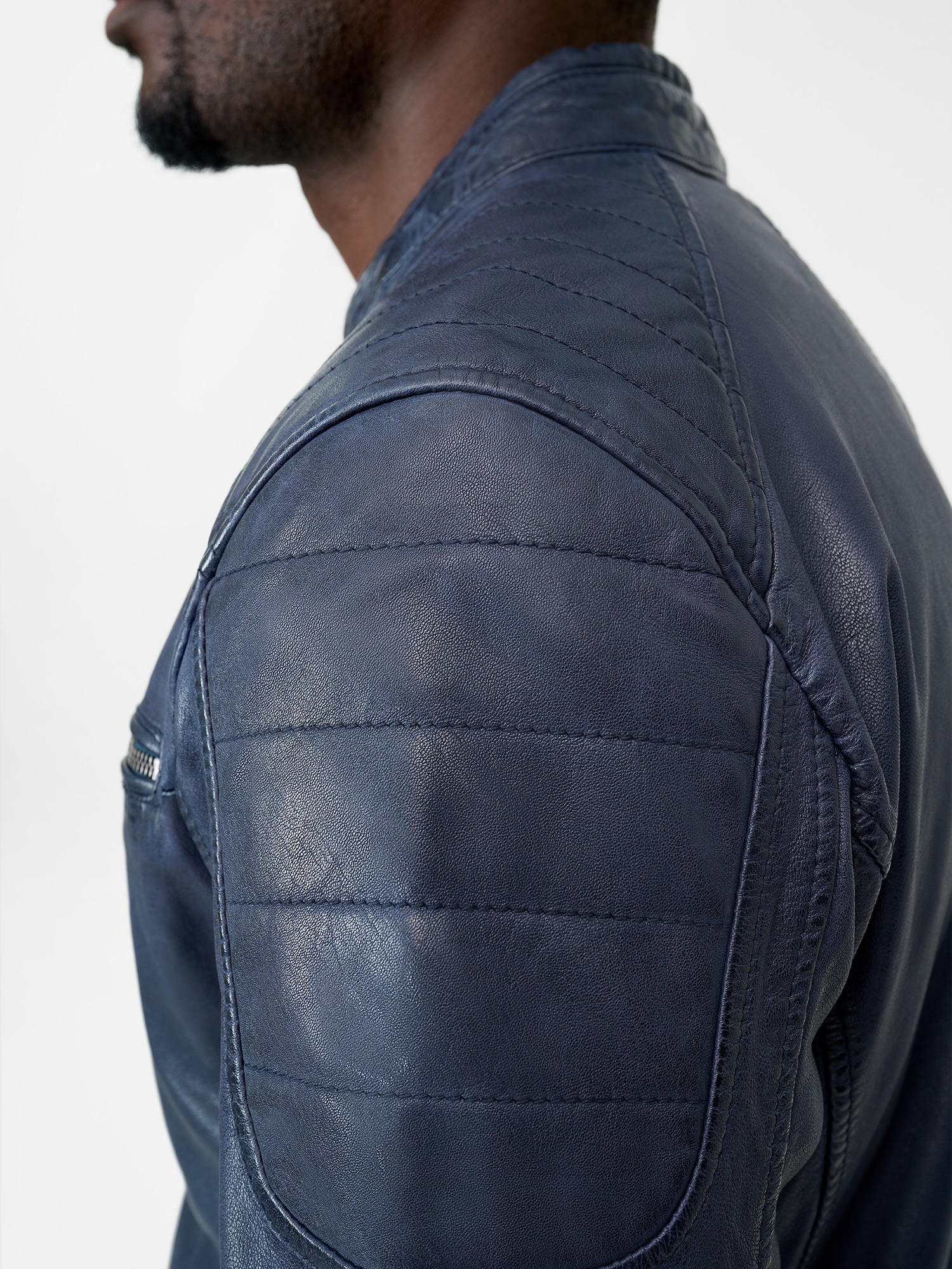RICANO Bikerjacke »Lederjacke Gerard« Handgefertigt aus echtem Leder