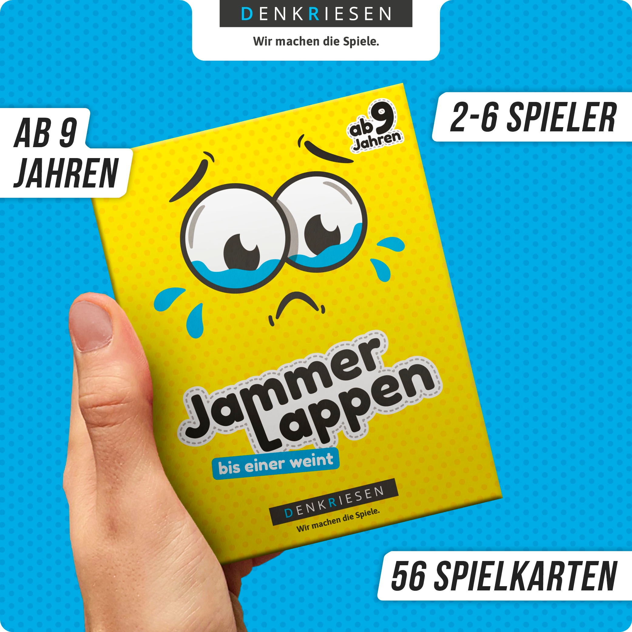 Denkriesen Spiel »JAMMERLAPPEN® - "Bis einer weint."« Made in Germany