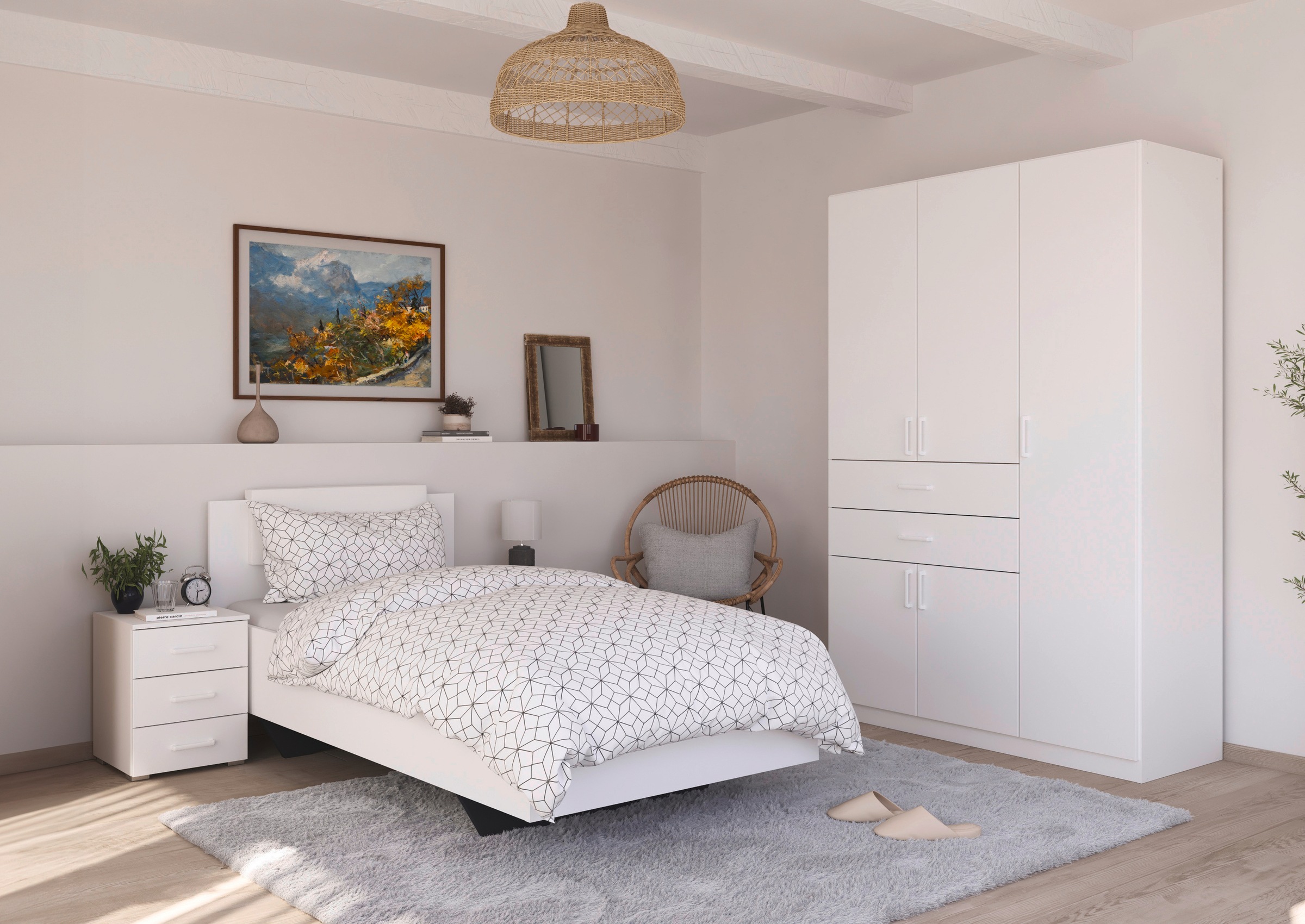 rauch Bett »Maika«, mit abnehmbarer Polsterauflage in Lederoptik