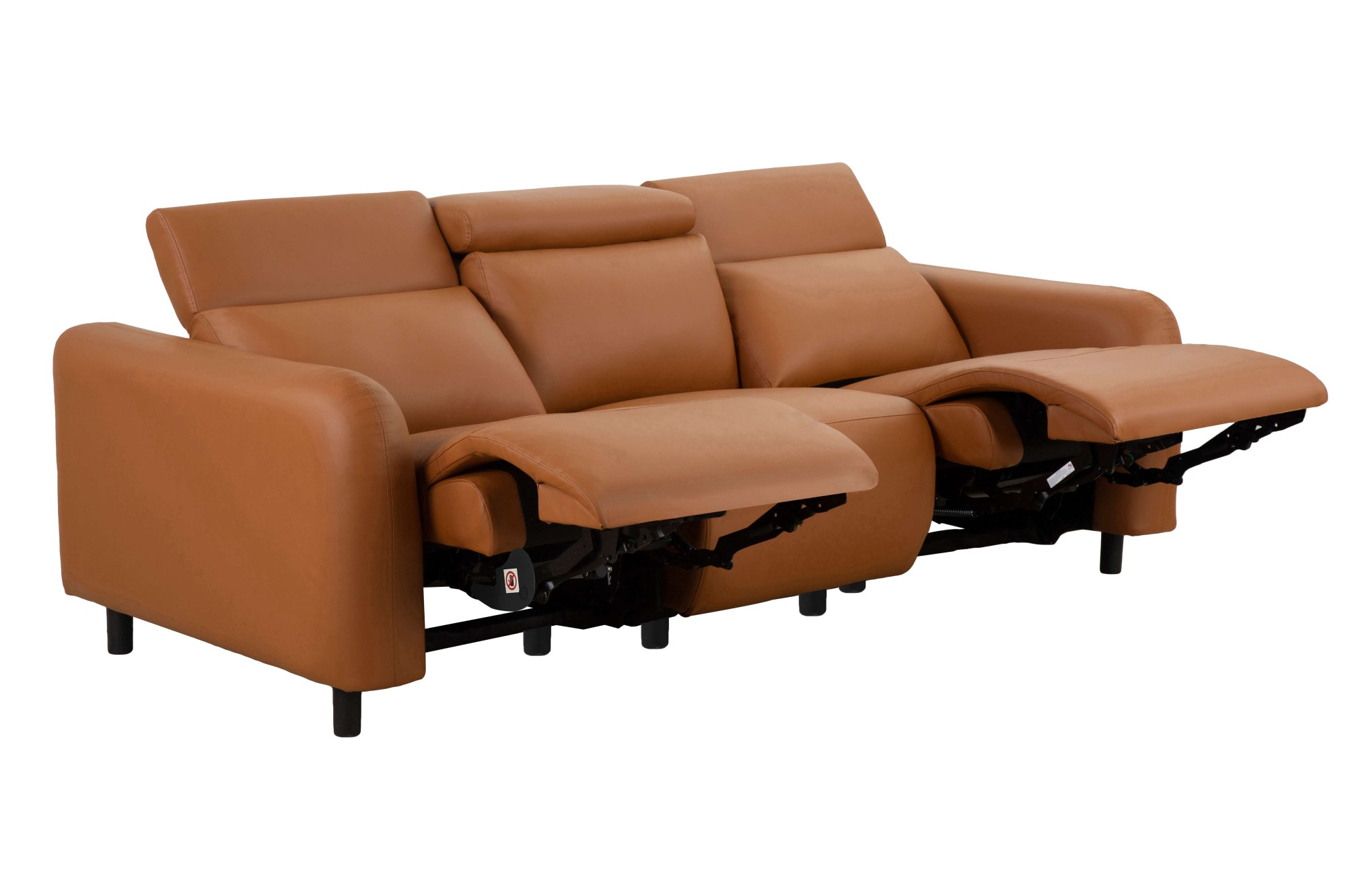 Home affaire 3-Sitzer »SKAANE Kunstleder, Sofa mit manueller-u. elektrischer Relaxfunktion«, Relax-Funktion in 2 Sitzen, Kopfteilverstellung, Federkernpolsterung