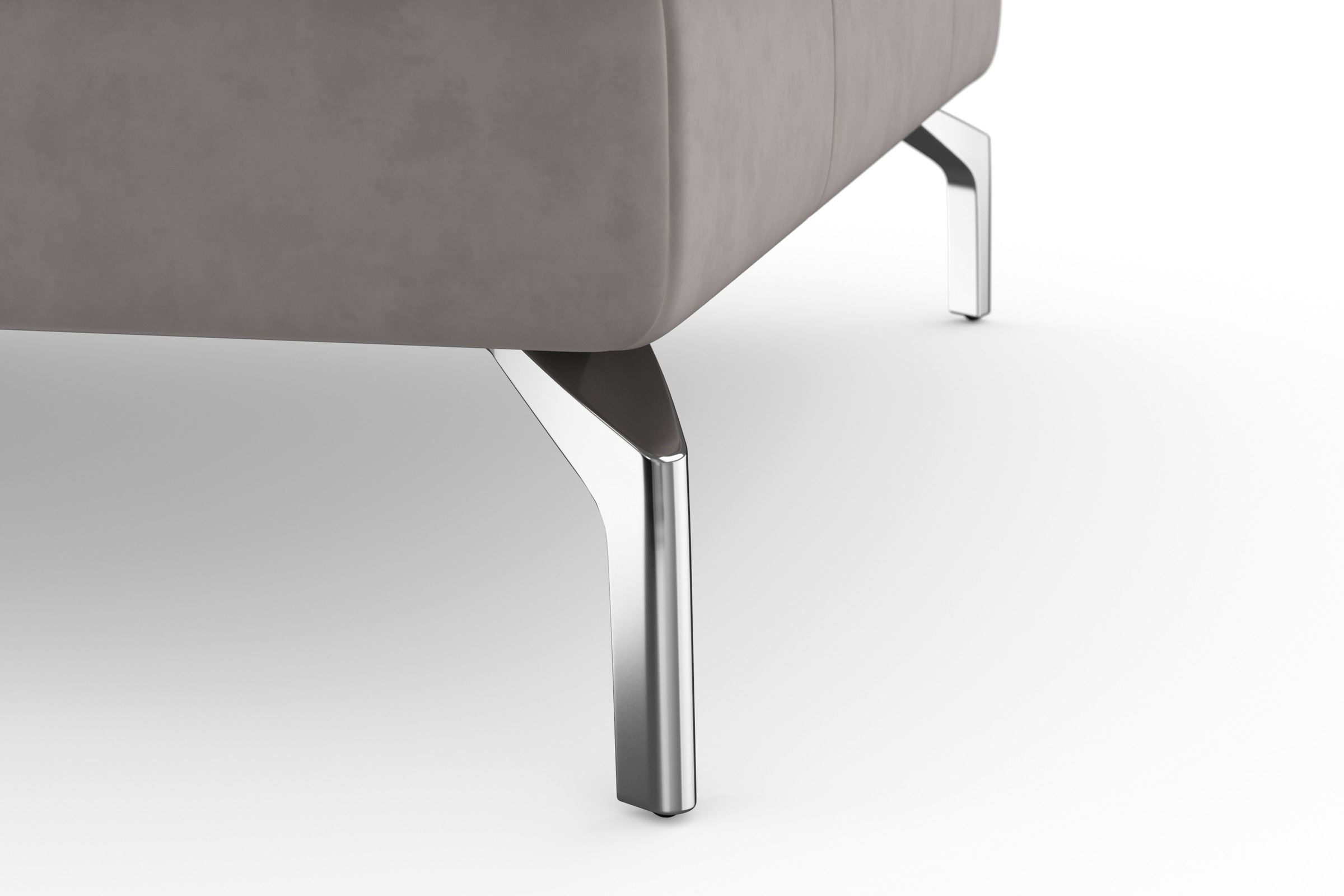 sit&more Ecksofa »Bendigo L-Form«, inklusive Sitztiefenverstellung, Bodenfreiheit 15 cm, 2 Fußfarben