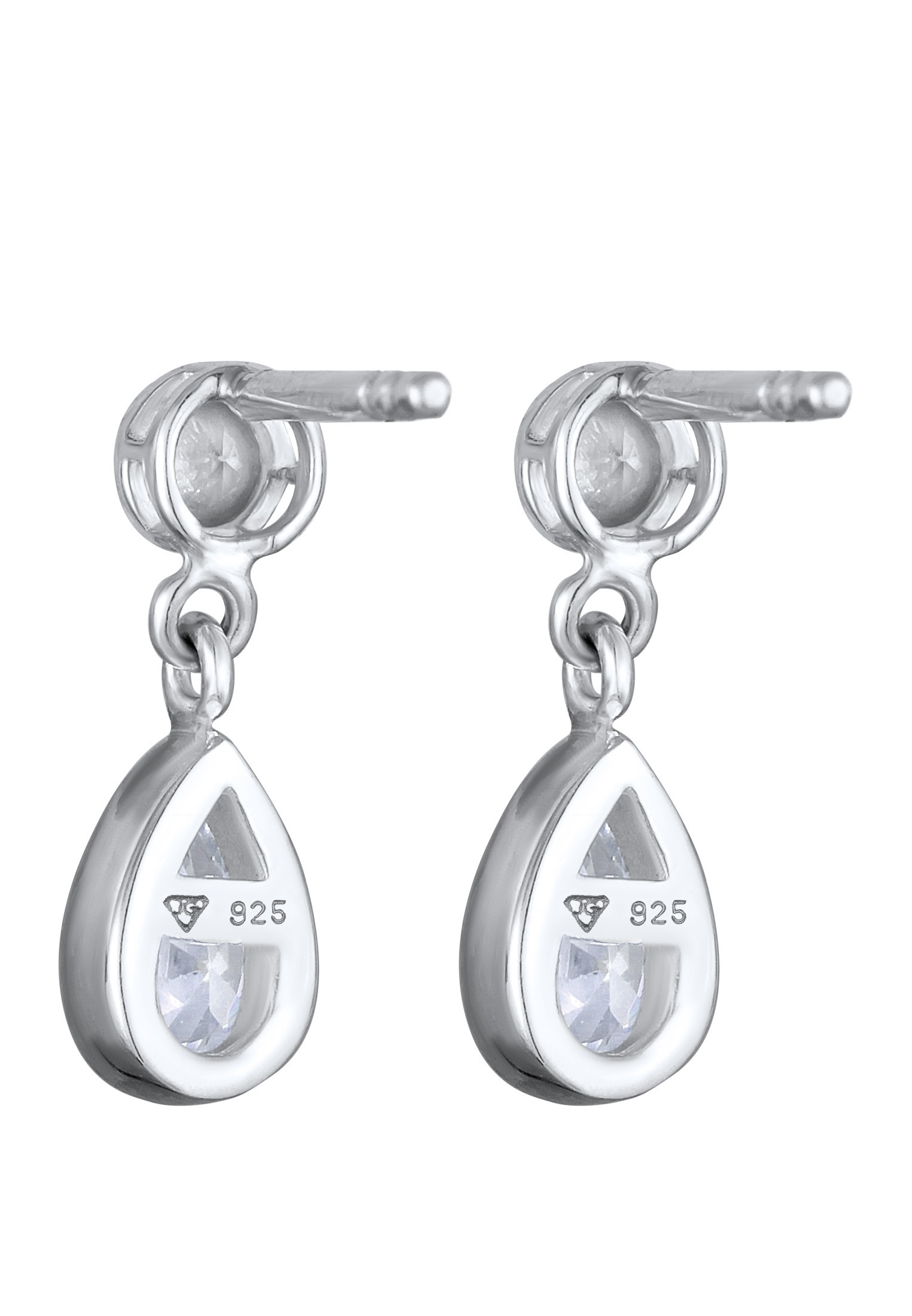 Elli Paar Ohrstecker »Ohrringe Tropfen Zirkonia Elegant 925 Silber«