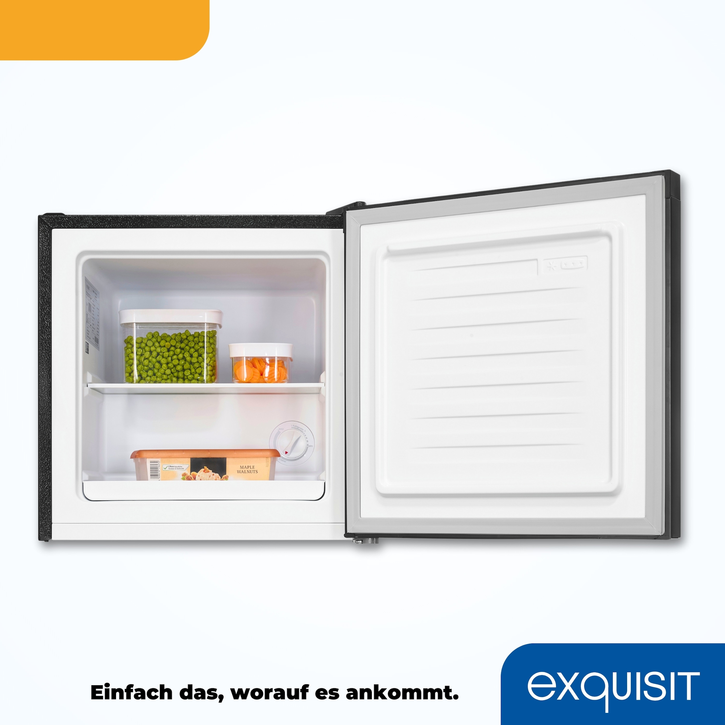 exquisit Gefrierschrank »GB40-050C schwarz«, 49,5 cm hoch, 47,5 cm breit, Mini Gefrierschrank