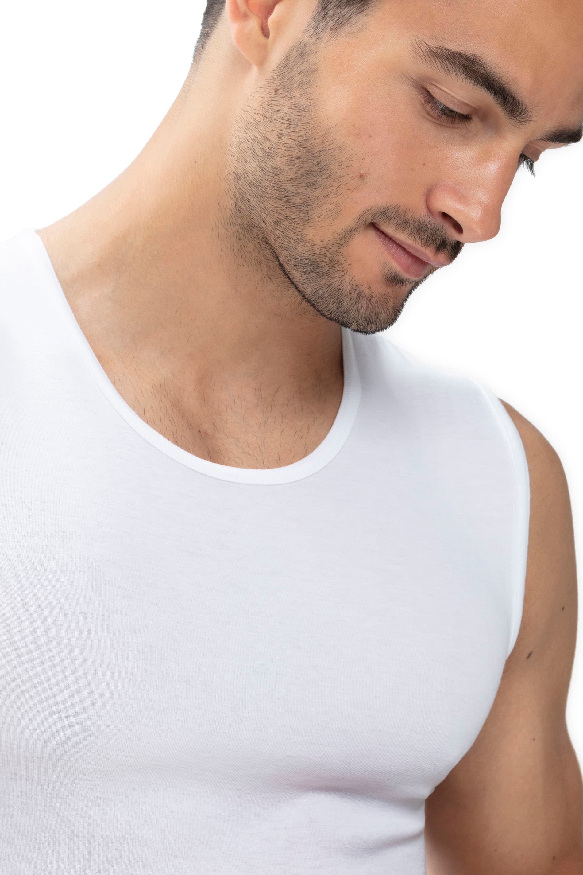 Mey Muscleshirt »Casual Cotton (K)« Elastische Hals und Armabschlüsse