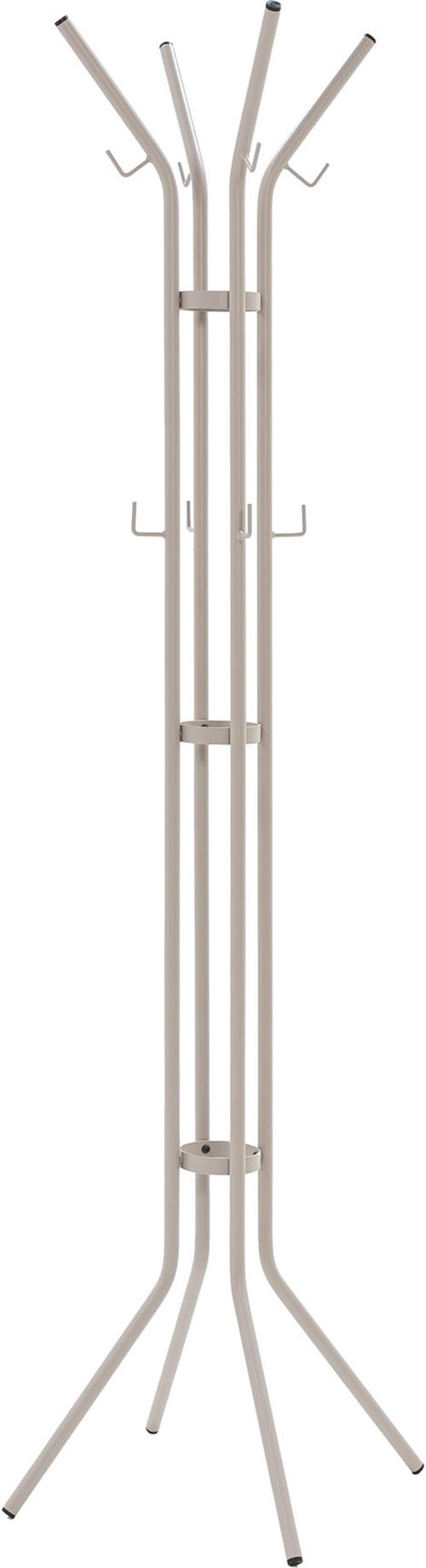 Spinder Design Garderobenständer »Jessy«, (1 St.), Platzsparender Garderobenständer aus Stahl, 8 Haken & Schirmständer