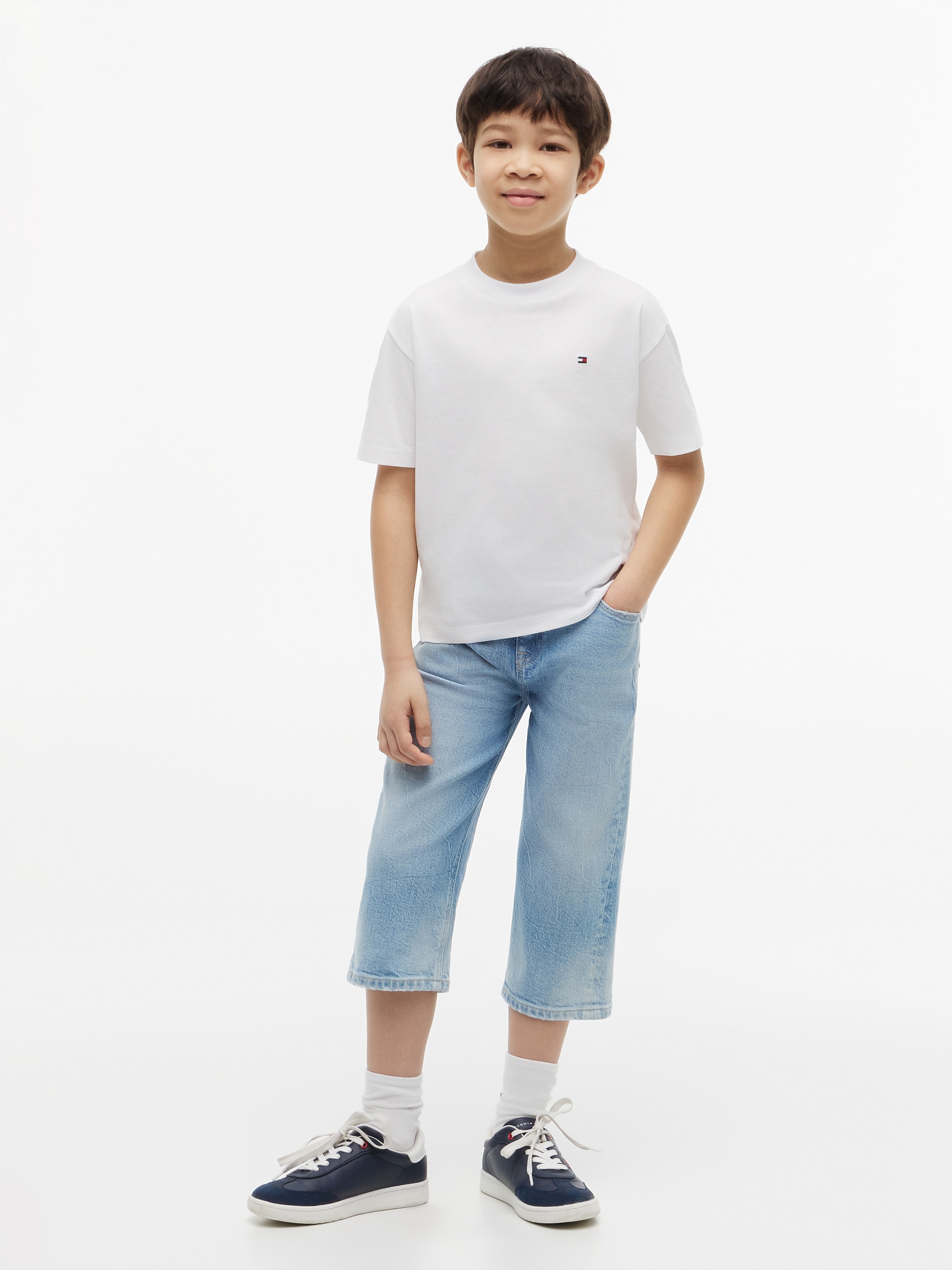 Tommy Hilfiger T-Shirt Rückendruck, Regular Fit, Kinder bis 16 Jahre