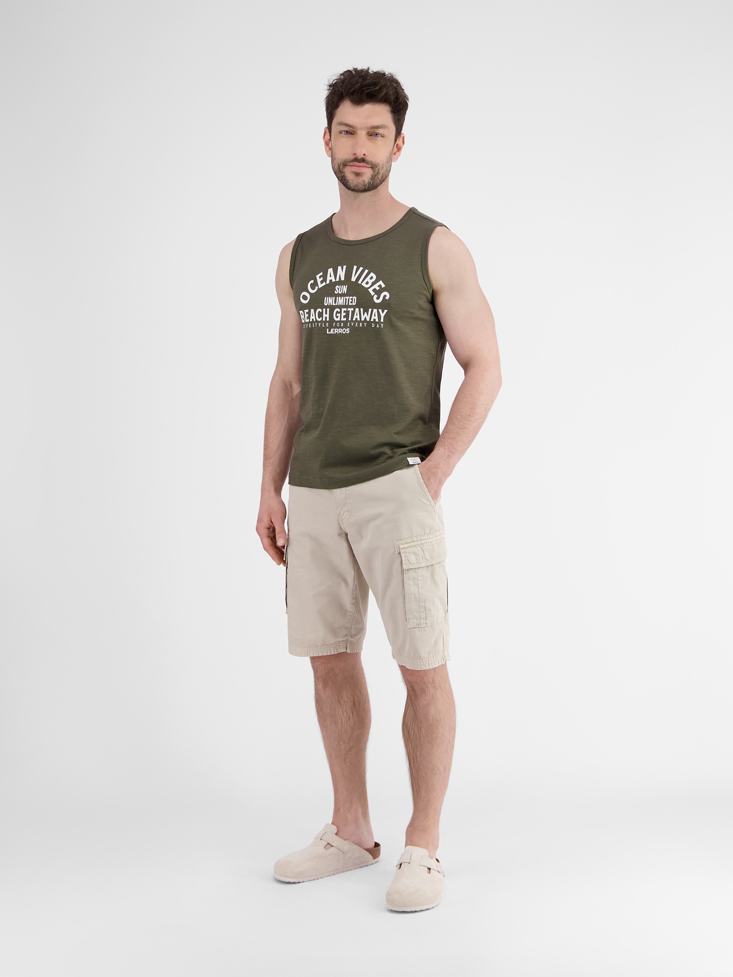 LERROS Muskelshirt »LERROS Herren Tanktop mit Brustprint«