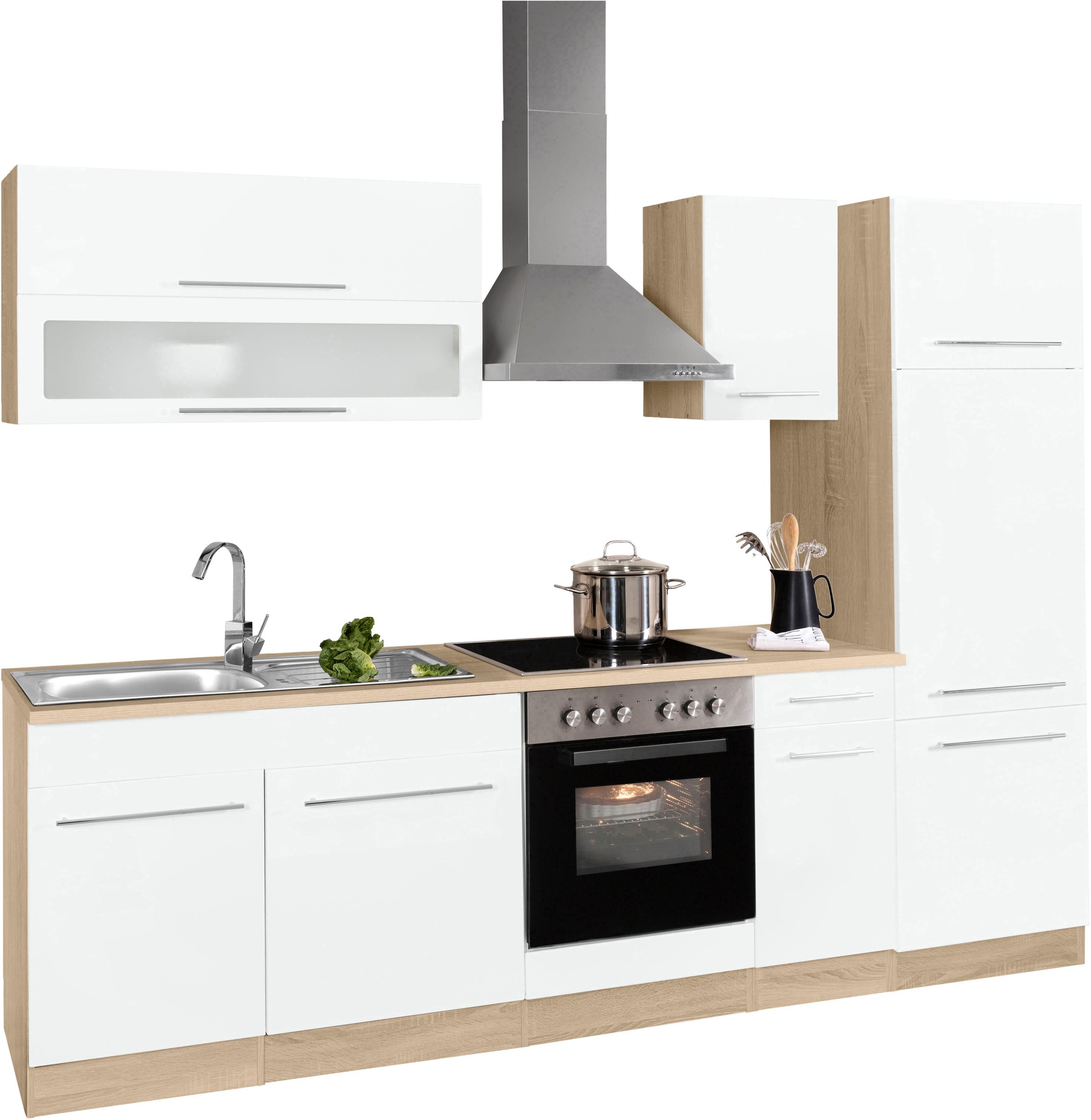 KOCHSTATION Küchenzeile »KS-Eton«, mit E-Geräten, Breite 270 cm
