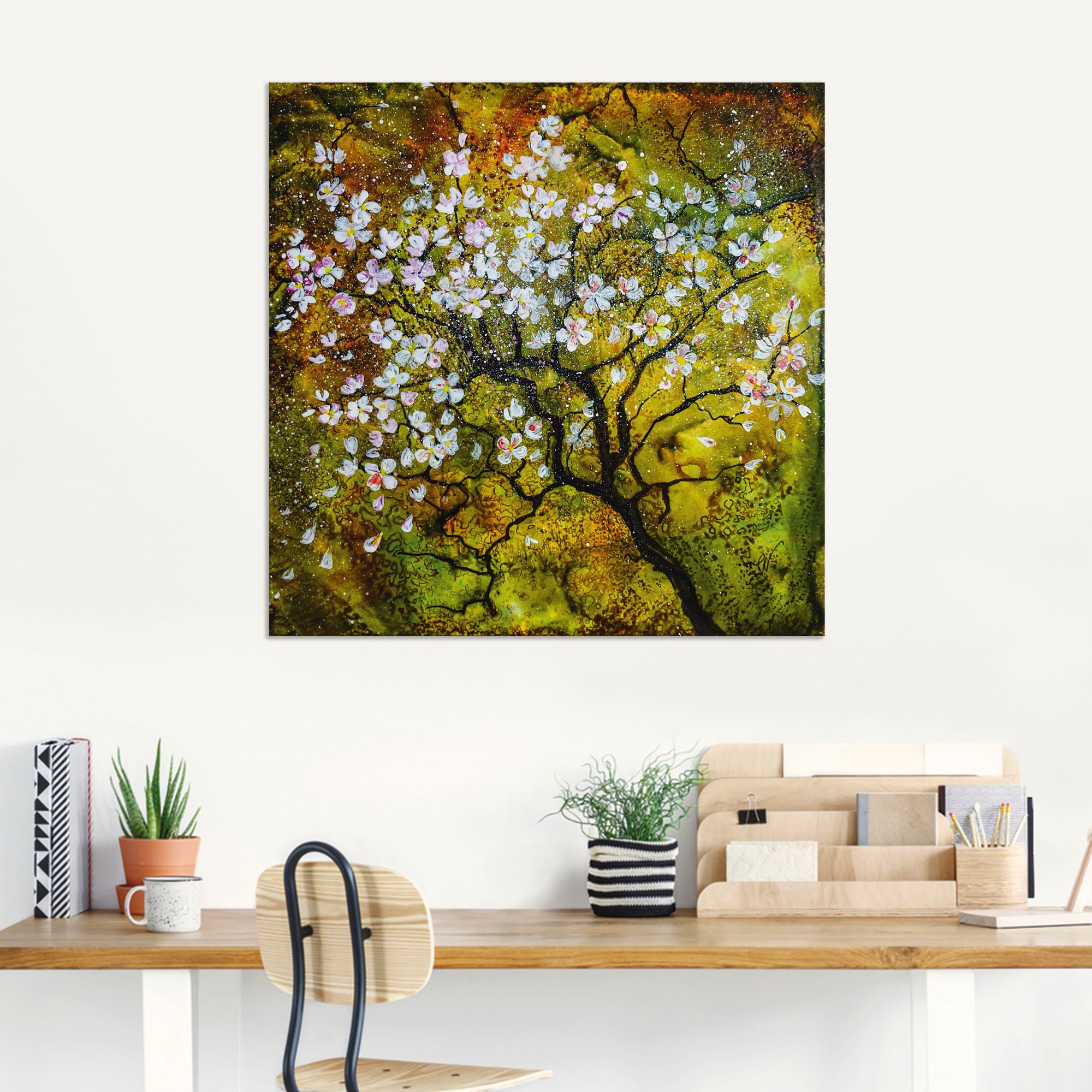 Artland Wandbild »Kirschblüte«, Baumbilder, (1 St.), als Alubild, Outdoorbild, Leinwandbild, Wandaufkleber, versch. Größen