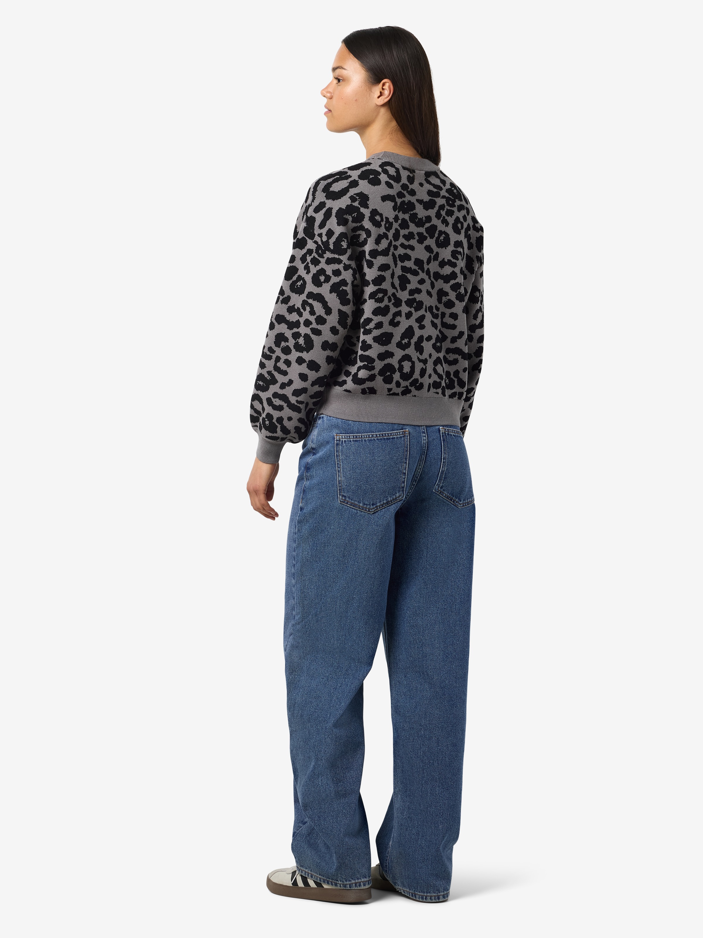 Noisy may Strickpullover »NMCHARLOTT L/S O-NECK KNIT FWD NOOS«