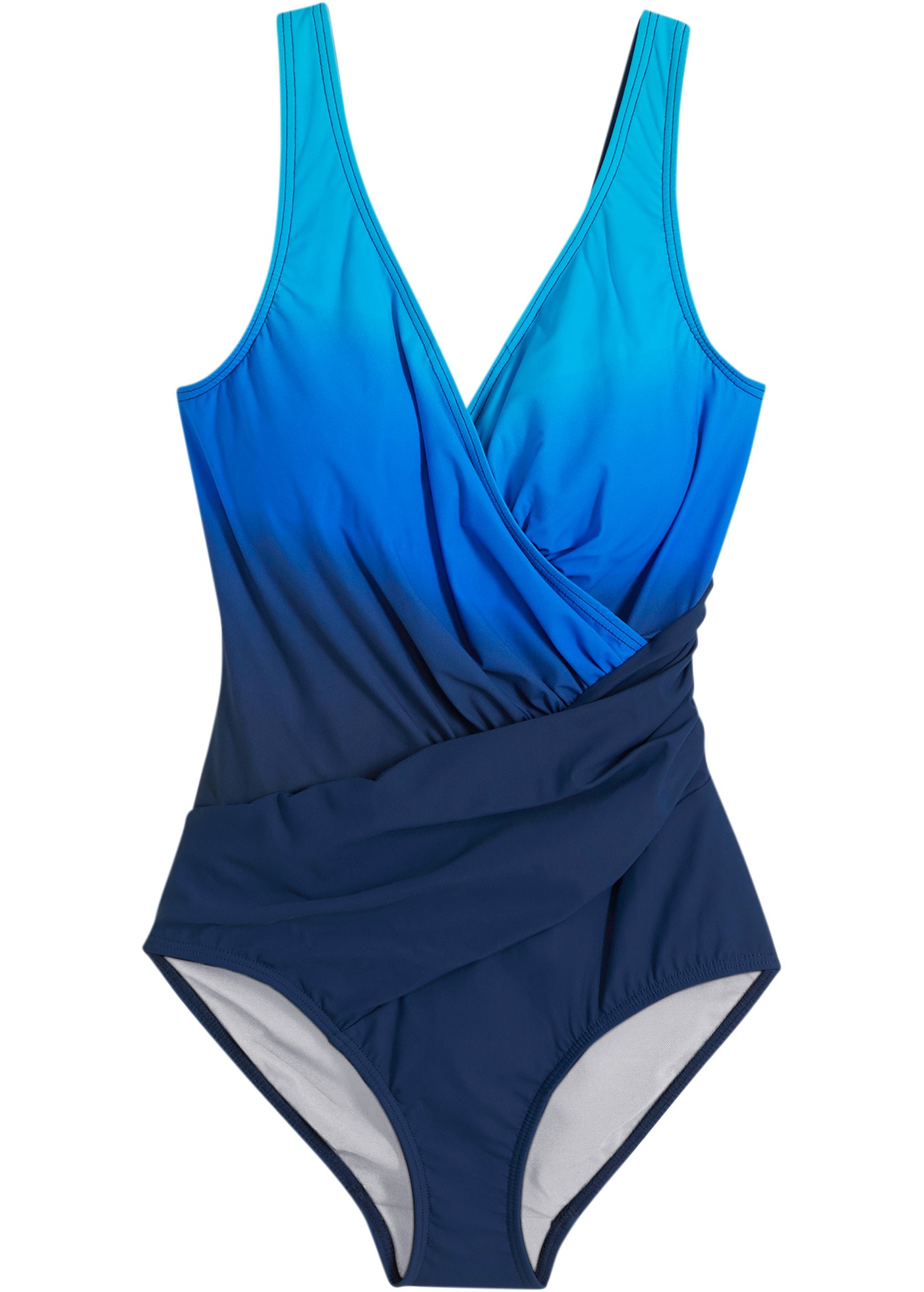 bonprix Badeanzug »Medium Shape-Badeanzug in Wickeloptik« Medium Shape-Passform, mit Wickeloptik, sportlicher Stil