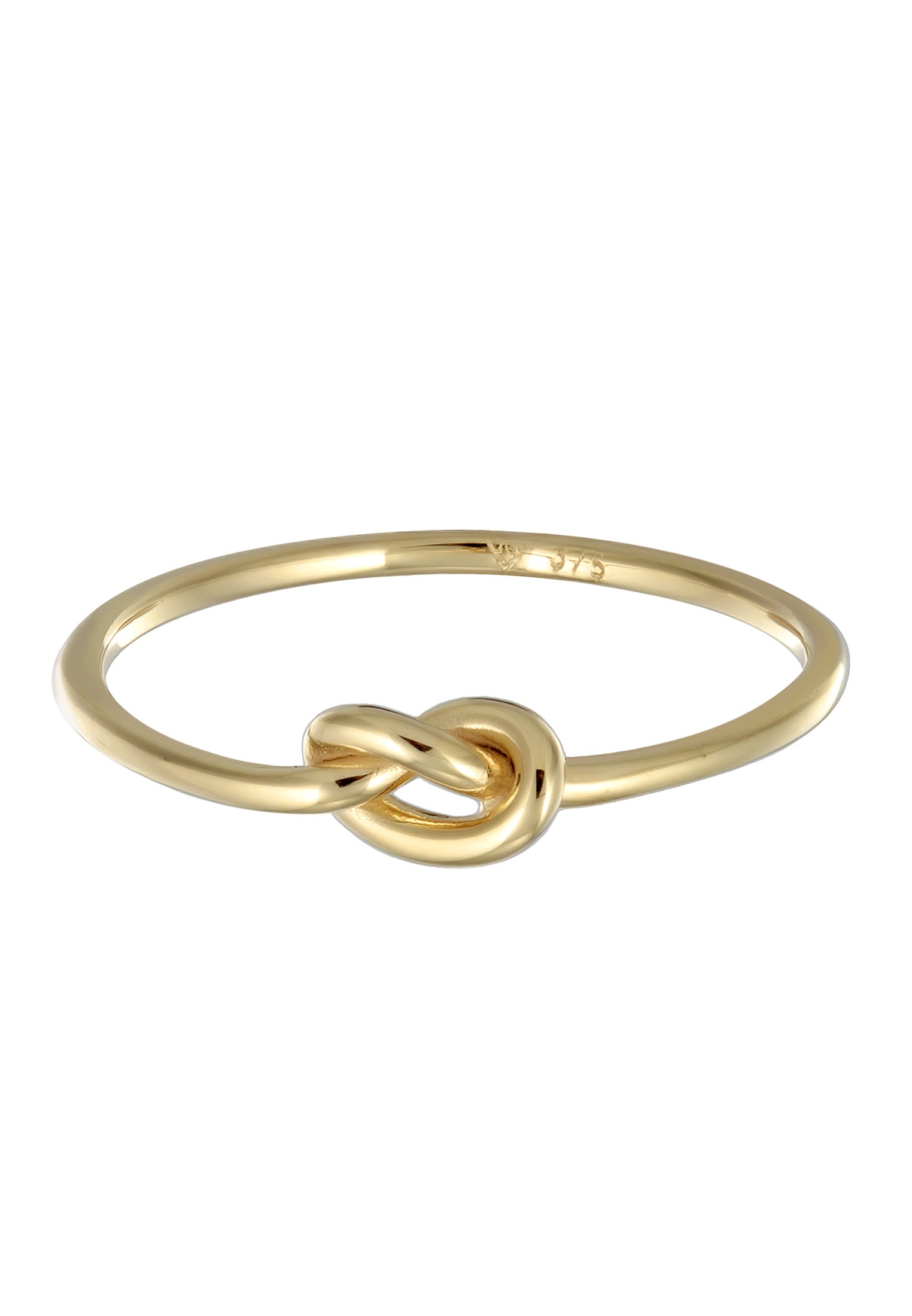 Elli Premium Silberring »Ring Knoten 375 Gelbgold«
