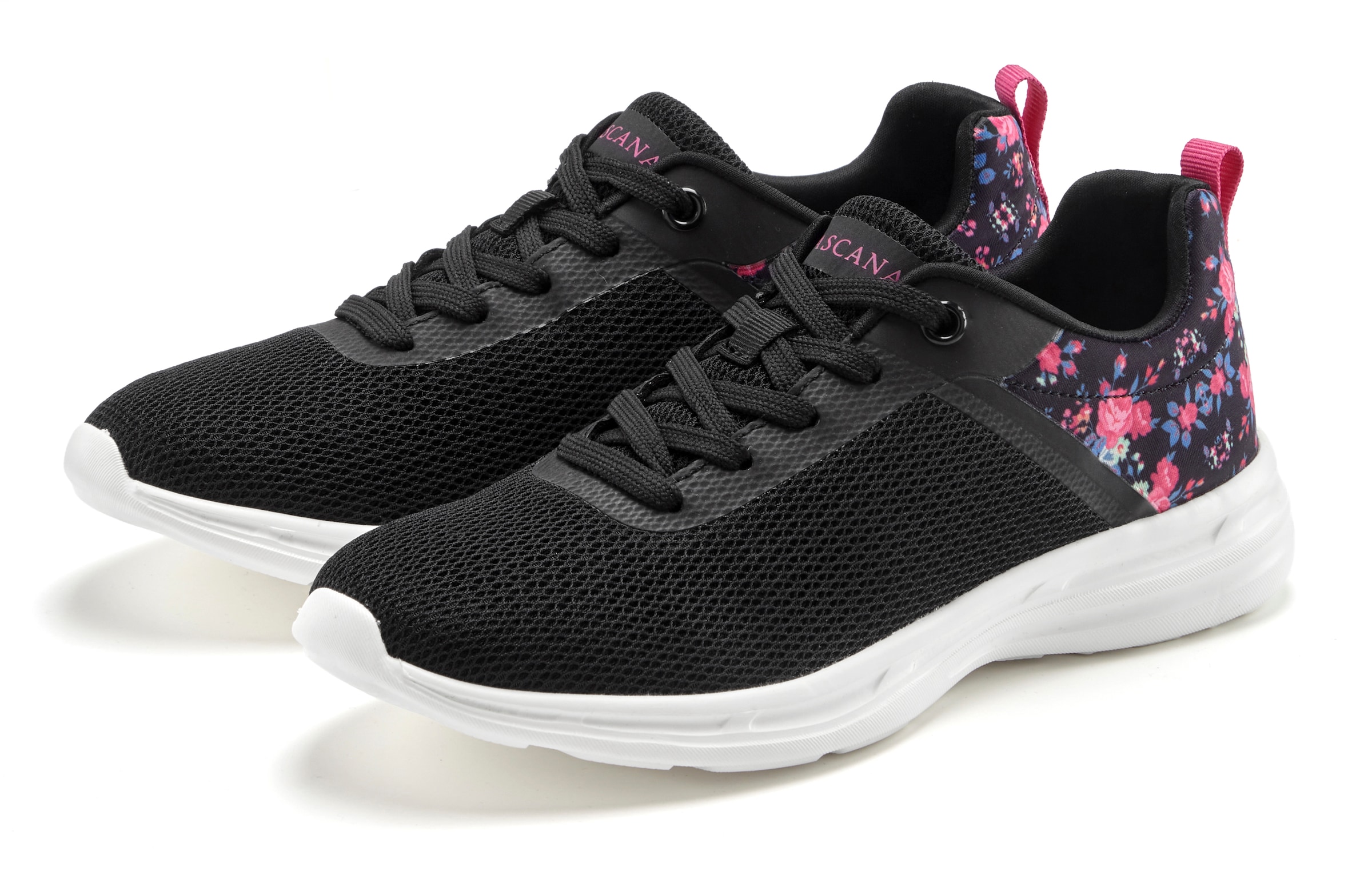 LASCANA Sneaker »Freizeitschuh, Halbschuh,«  mit Blumen-Print VEGAN
