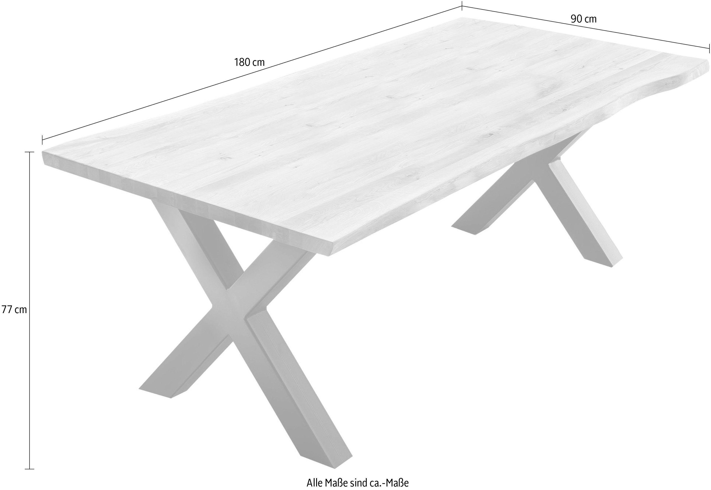 Home affaire Esstisch »Tristan« mit Baumkante