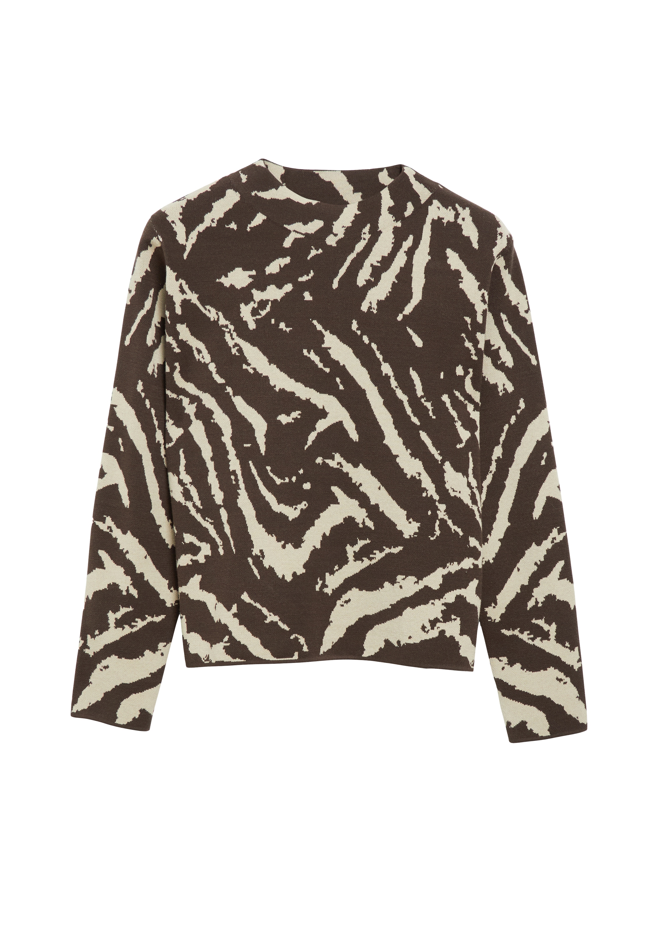 Comma Jacquardpullover Jacquard-Pullover aus Viskosemix / Allover gemustert