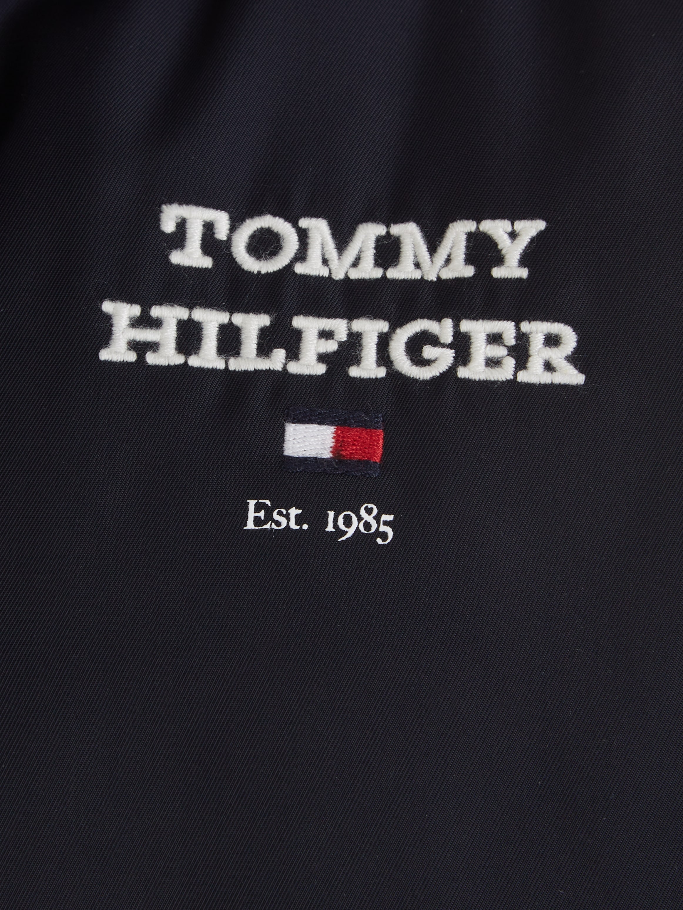 Tommy Hilfiger Bomberjacke »TH LOGO BOMBER JACKET«, mit Kapuze, mit Logostickerei auf der Brust