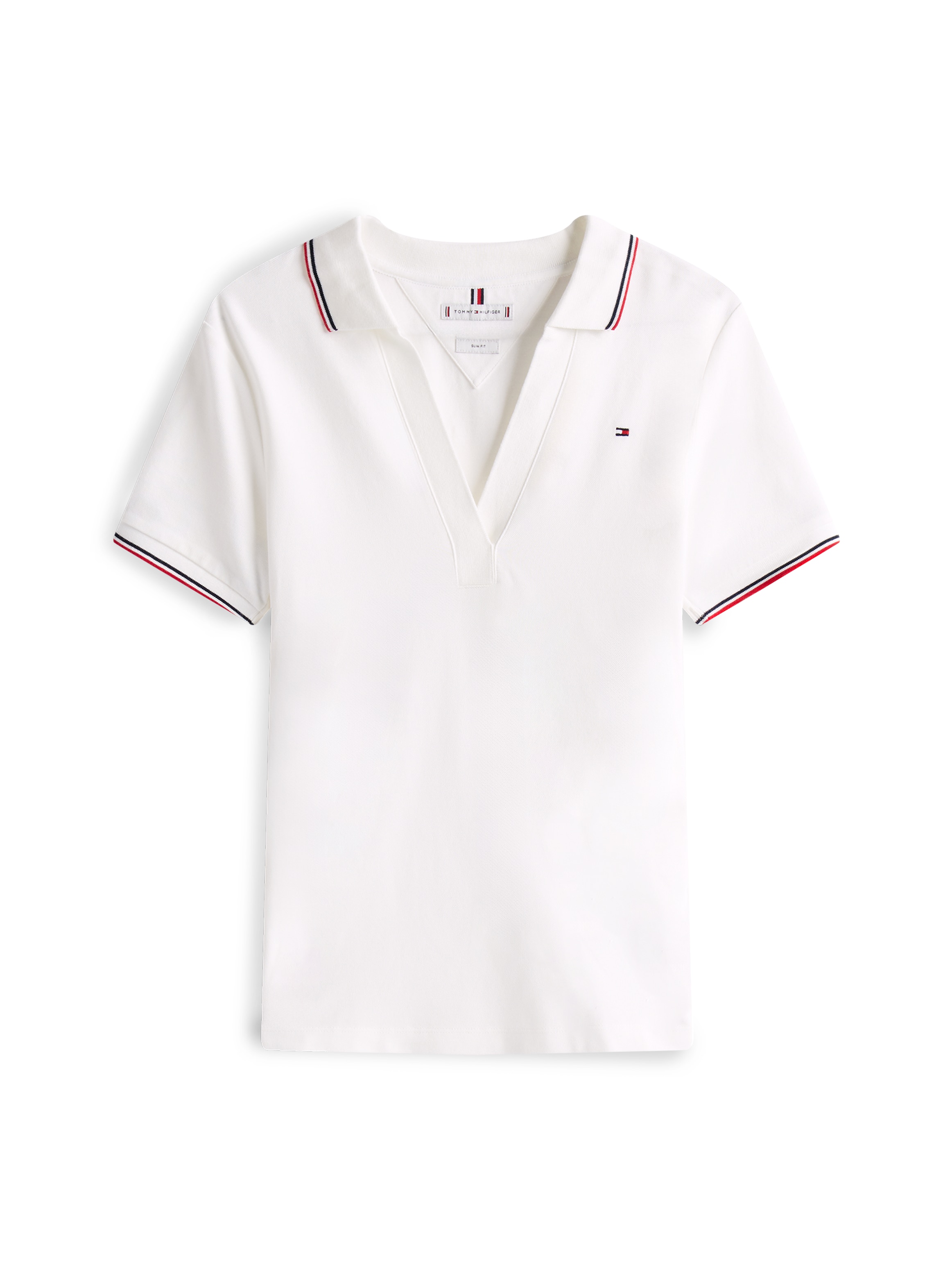 Tommy Hilfiger Poloshirt »1985 TIPPING SLIM OPEN SS POLO«