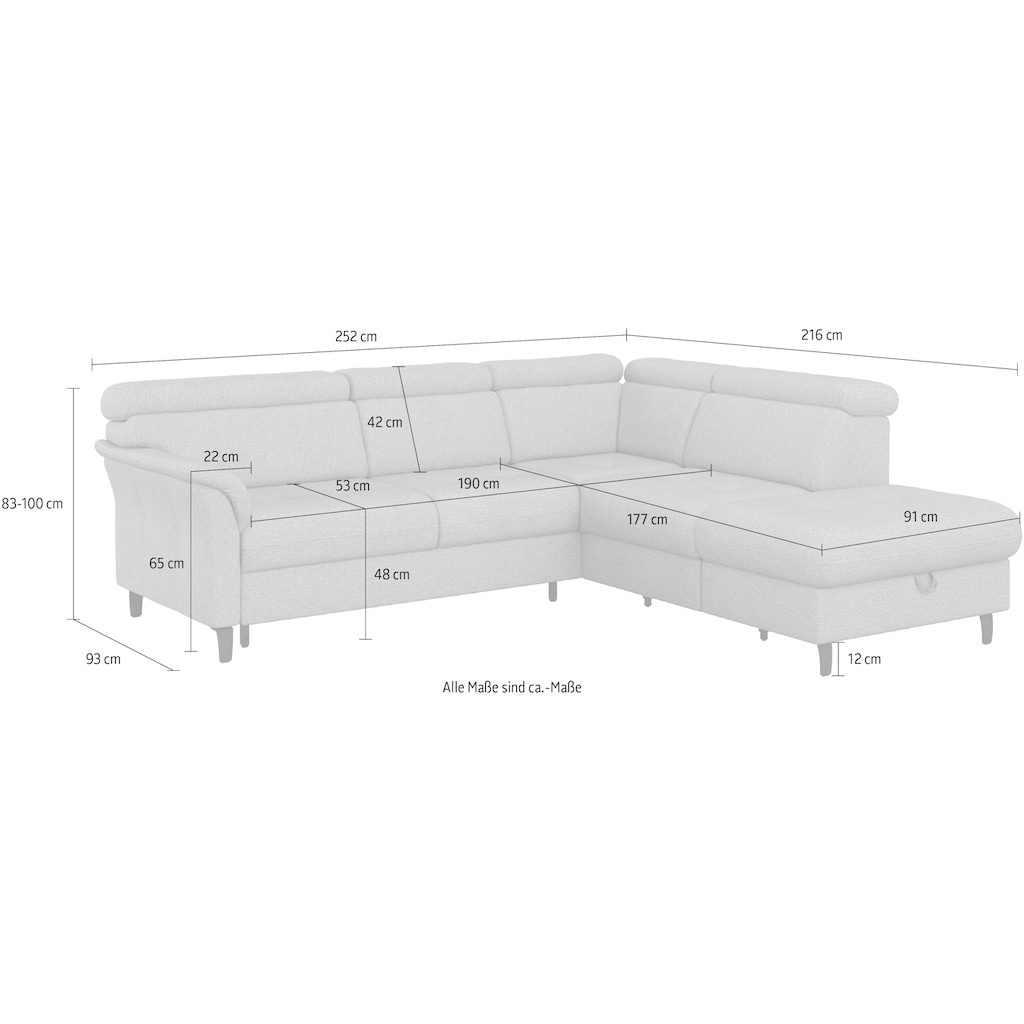 sit&more Ecksofa »Marano«