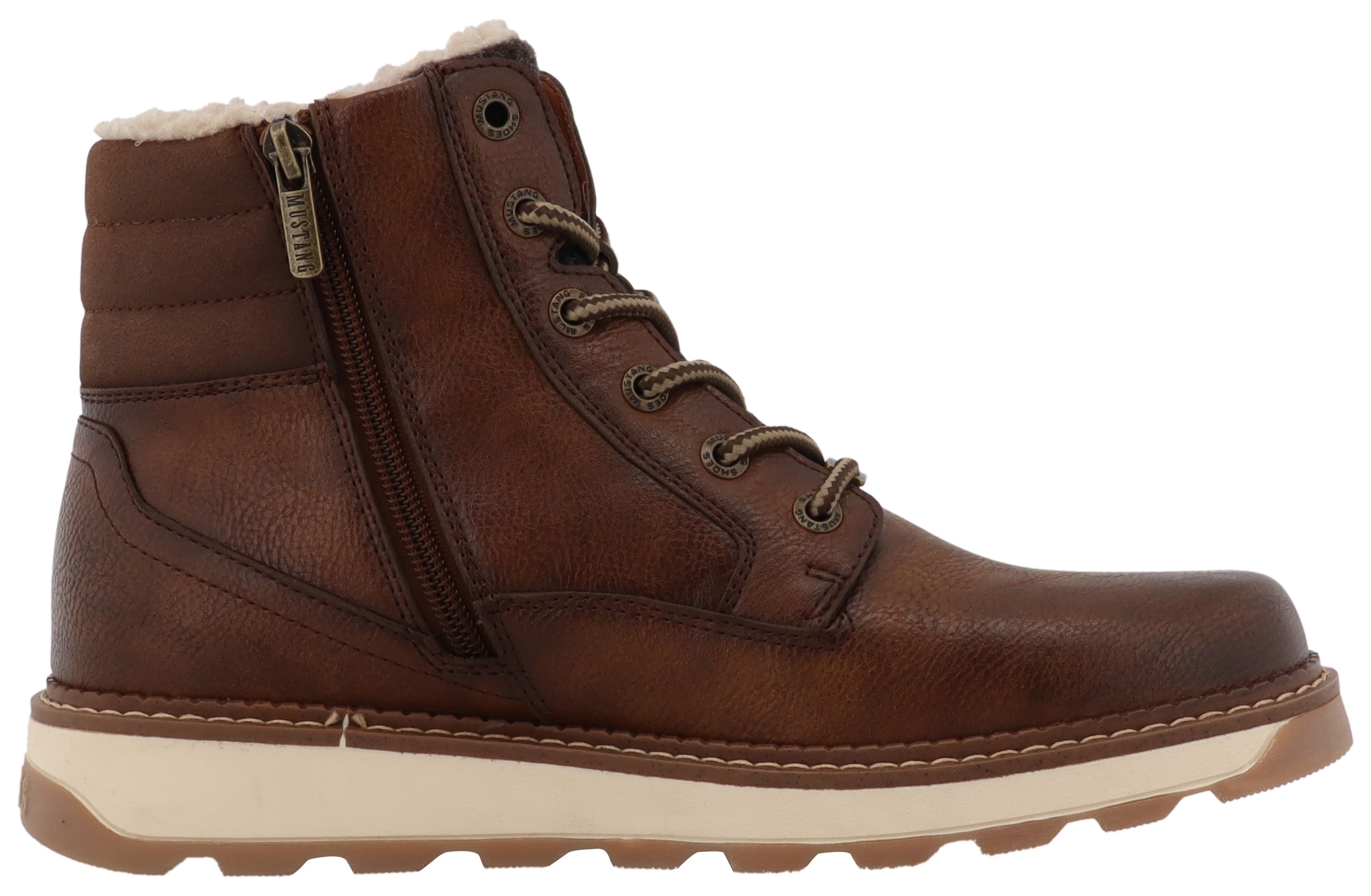 Mustang Shoes Winterstiefelette »Elio«  Schnürstiefel, Winterstiefel mit Warmfutter