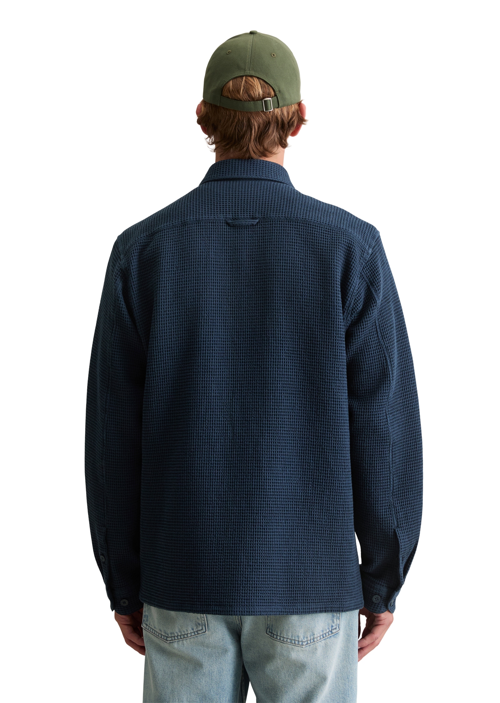 Marc O'Polo DENIM Langarmhemd mit Struktur, Kentkragen