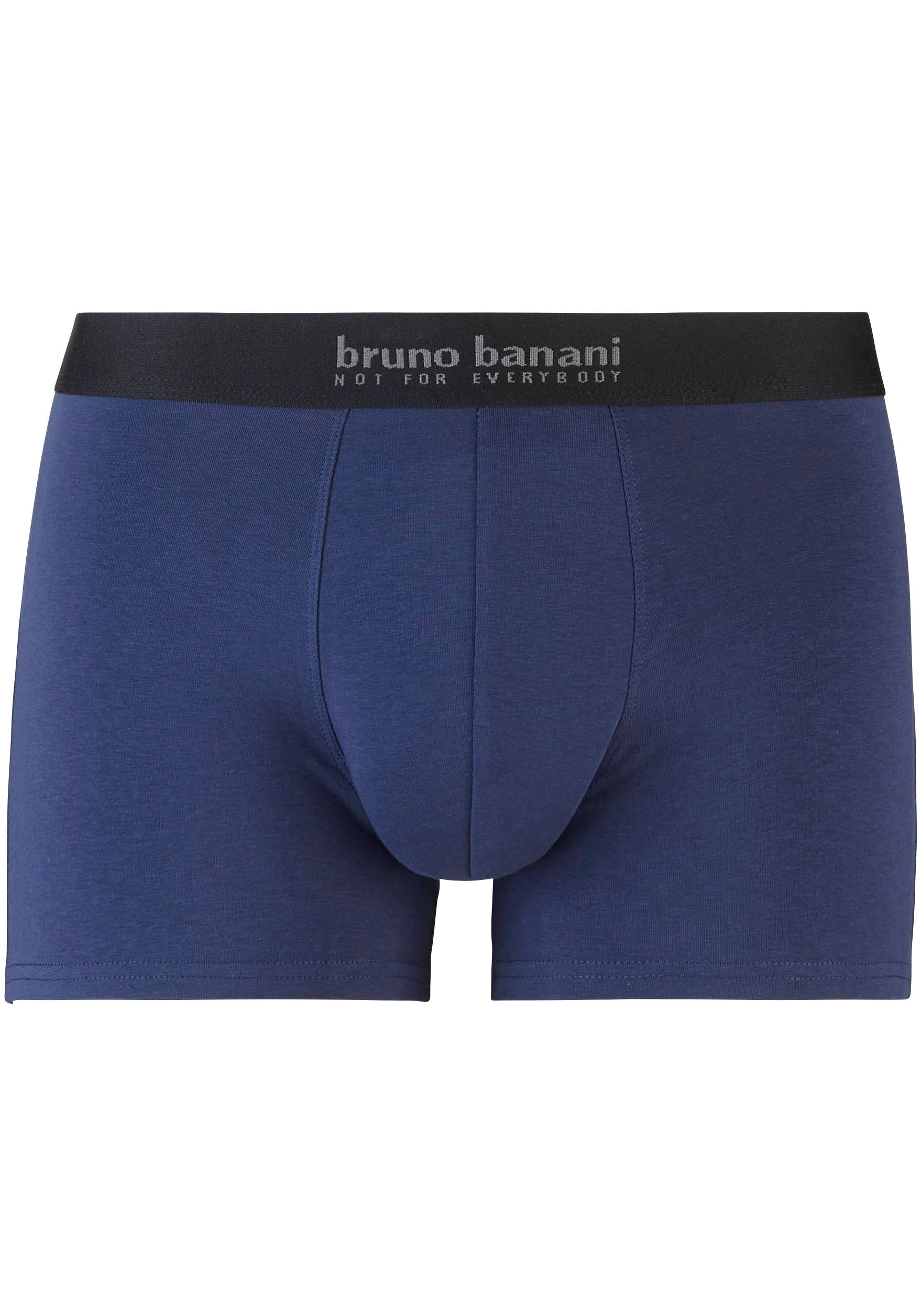 Bruno Banani Boxershorts »Short 3Pack Energy Cotton«, (3er Pack), mit Schriftzug am Bund