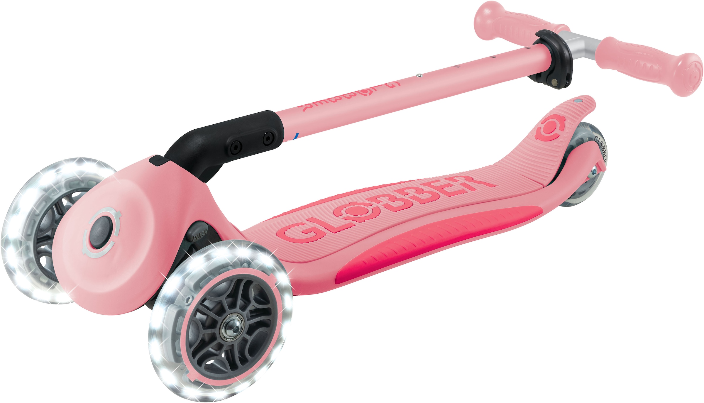 Globber Tretroller »ELITE LIGHTS, mit Leuchtrollen«