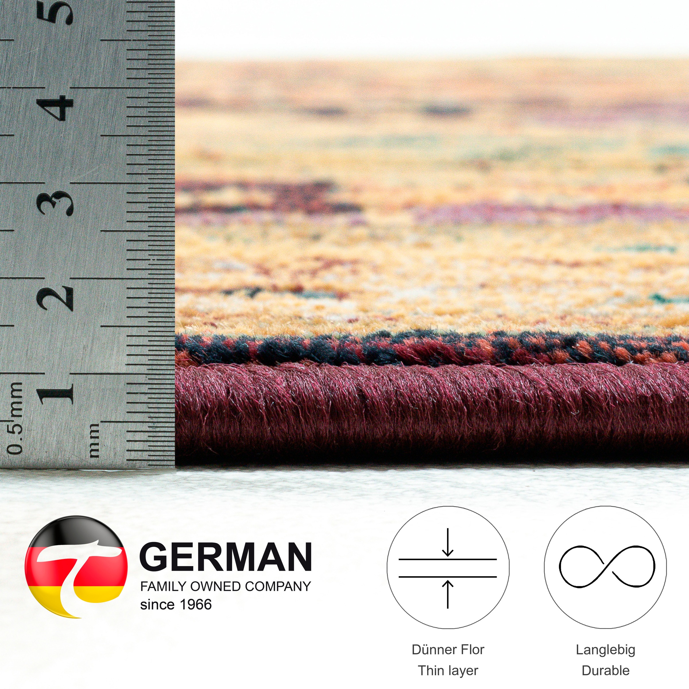 THEKO Teppich »Gabiro 208«, oval, 10 mm Höhe, Orient-Optik, ideal im Wohnzimmer & Schlafzimmer