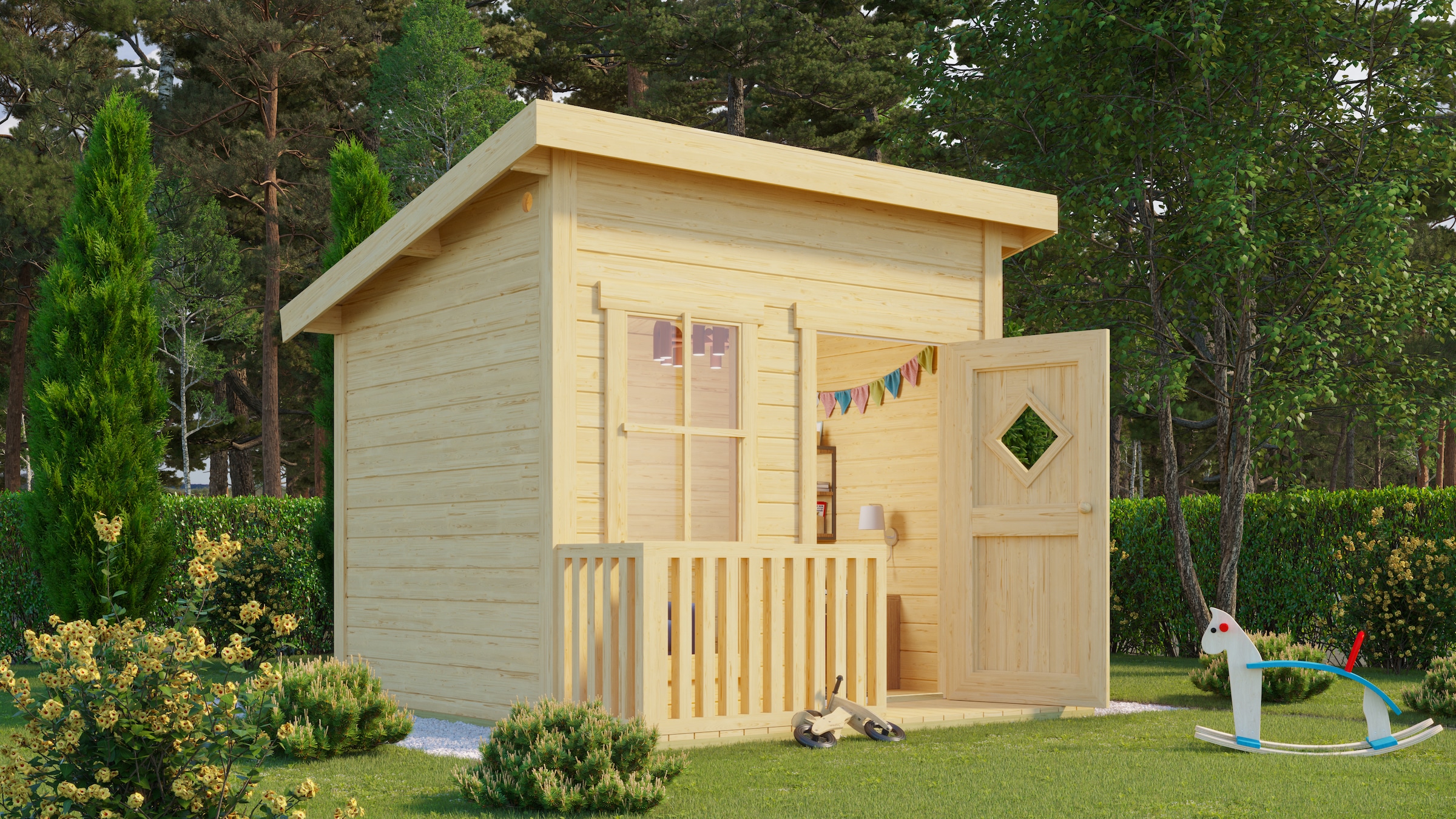 Nordic Holz Spielhaus »FLIPP« BxTxH: 230x191x188 cm