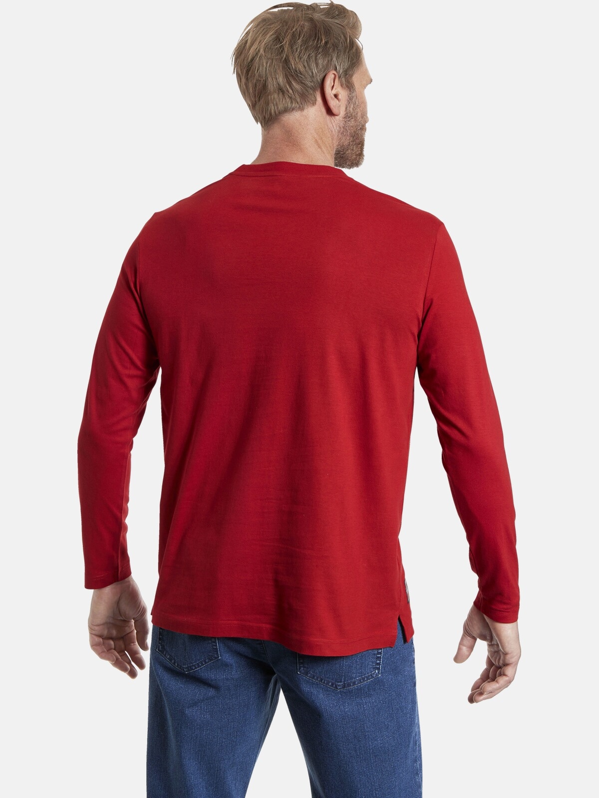 Jan Vanderstorm Rundhalsshirt »Langarmshirt NIELSON«, (1 tlg.), im bequemen Comfort Fit