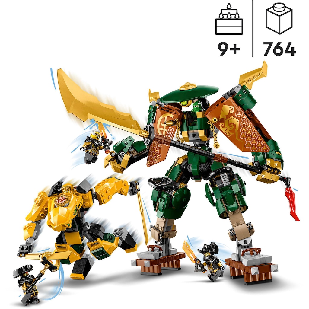 LEGO® Konstruktionsspielsteine »Lloyds und Arins Training-Mechs (71794), LEGO® NINJAGO«, (764 St.)