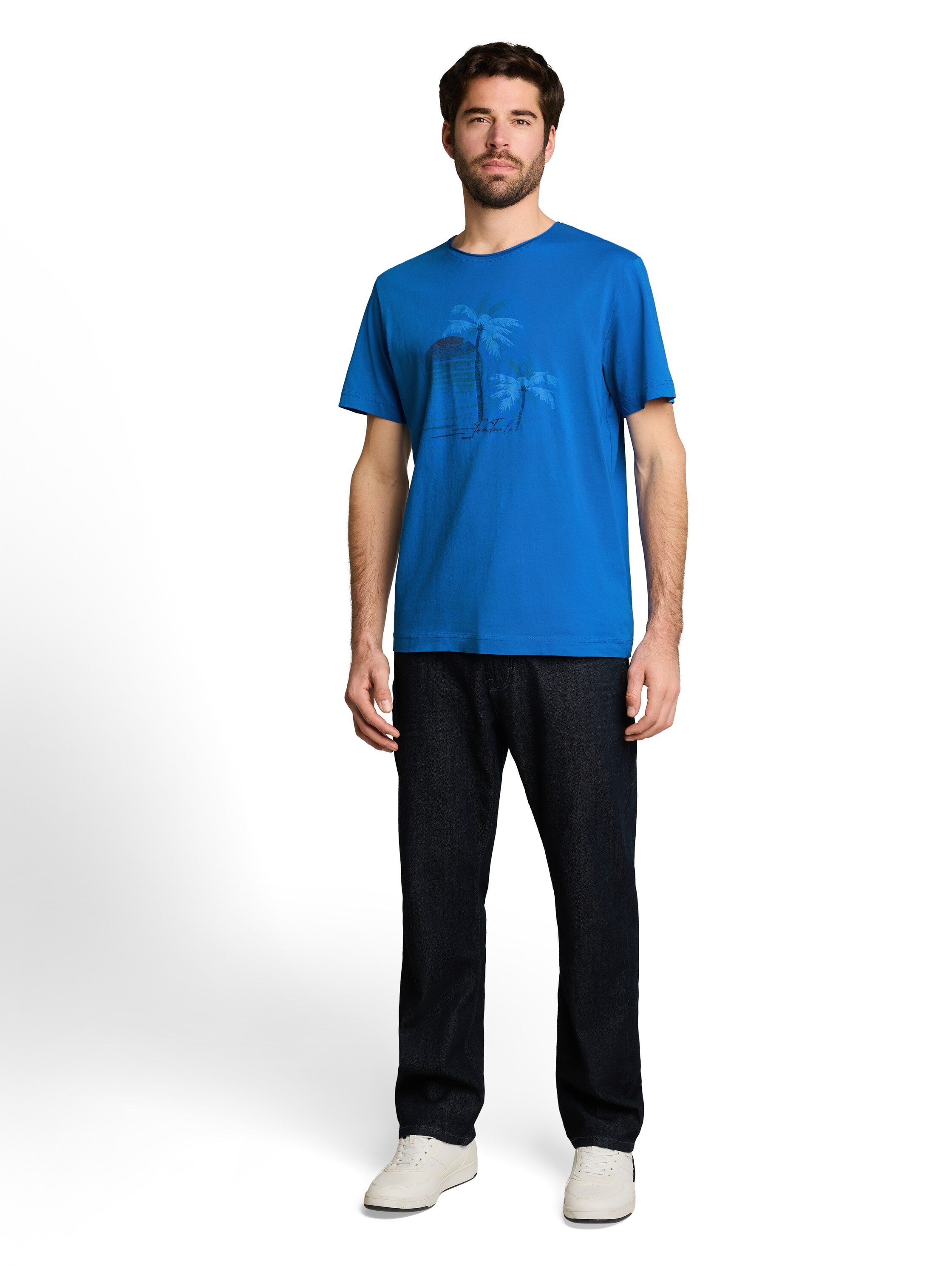 TOM TAILOR Rundhalsshirt Sommershirt mit Print
