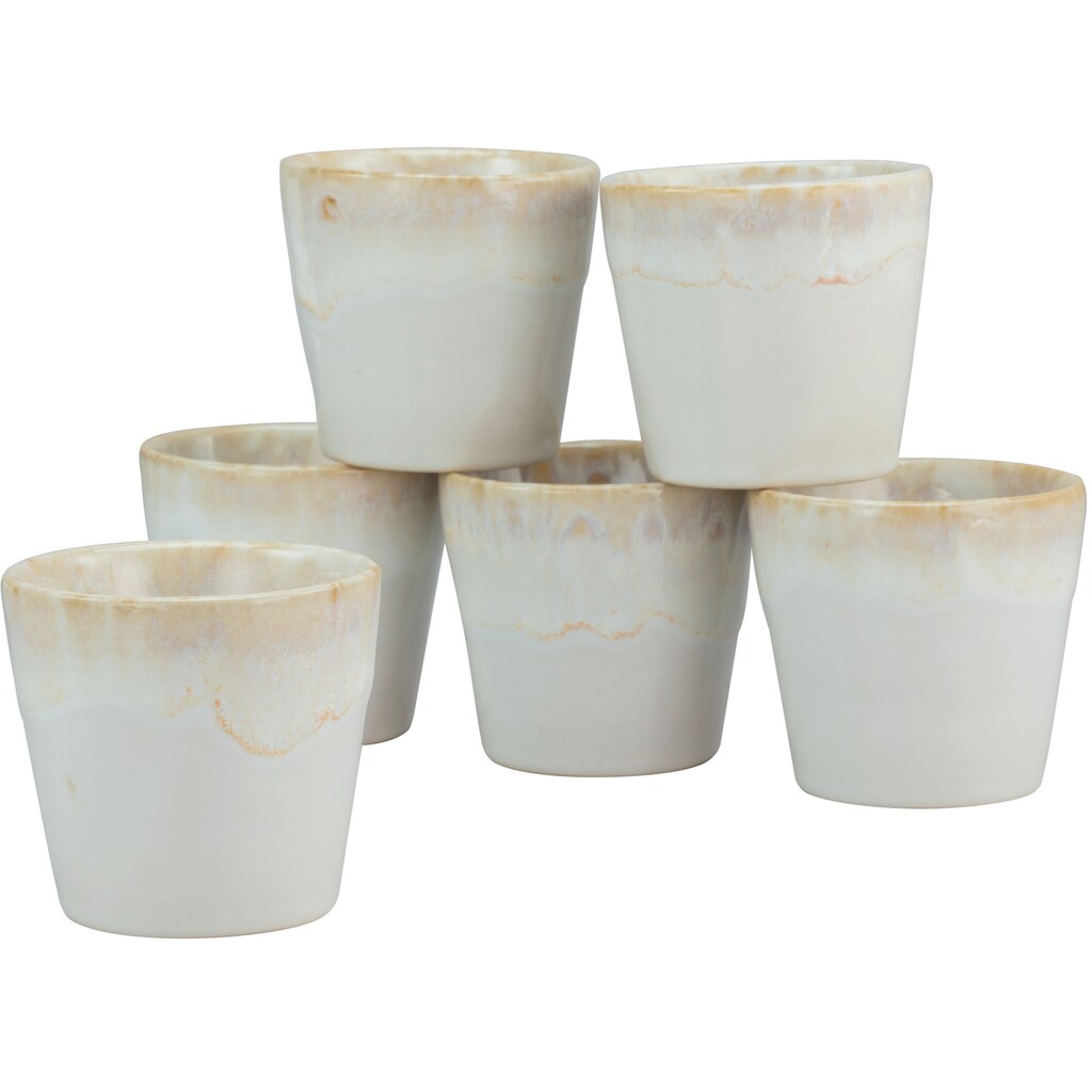 CreaTable Espressotasse »Kaffeetasse Grespresso Espresso«, (Set, 6 tlg.)