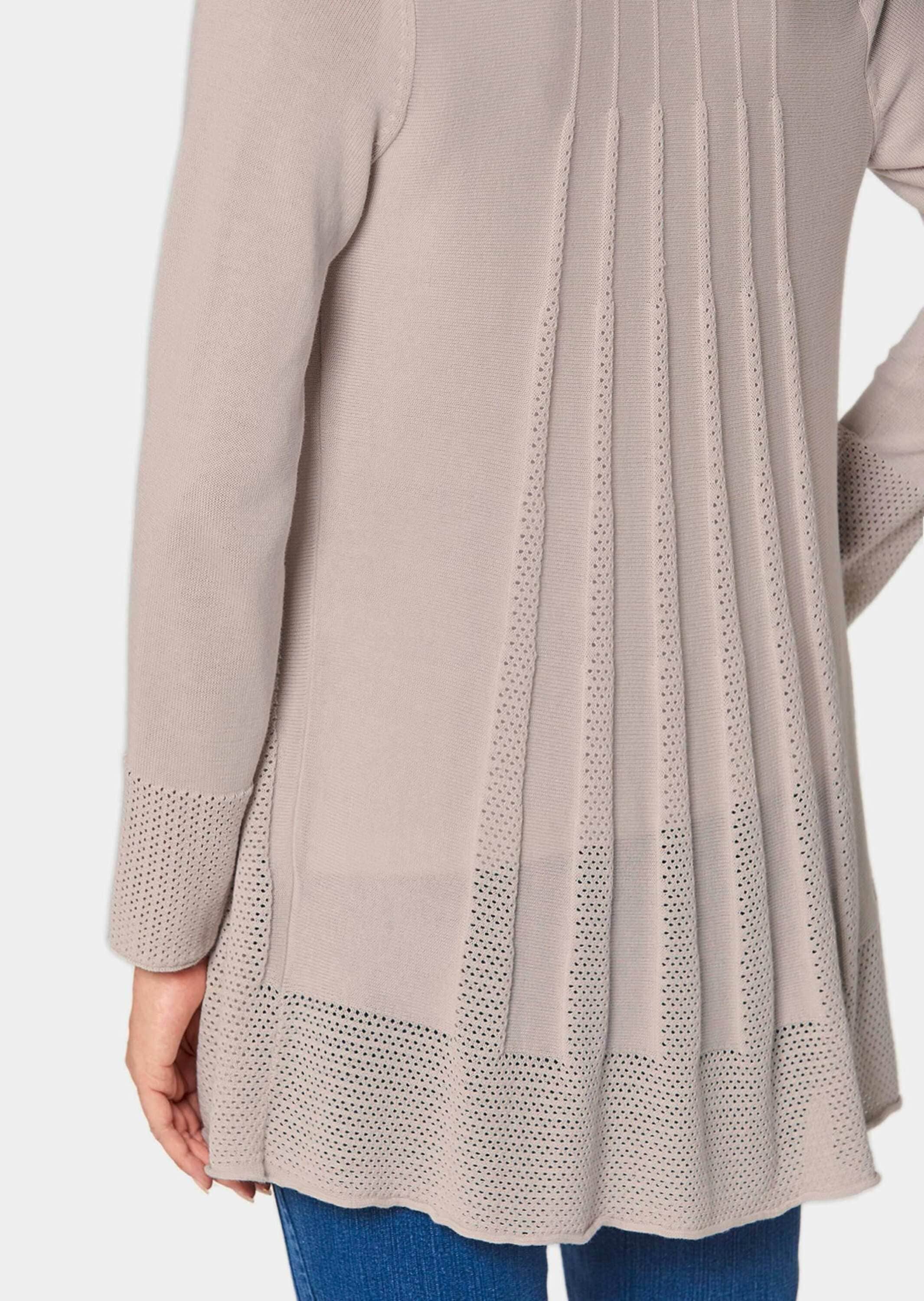 GOLDNER Strickjacke »Kurzgröße Strickjacke in raffinierter Struktur«