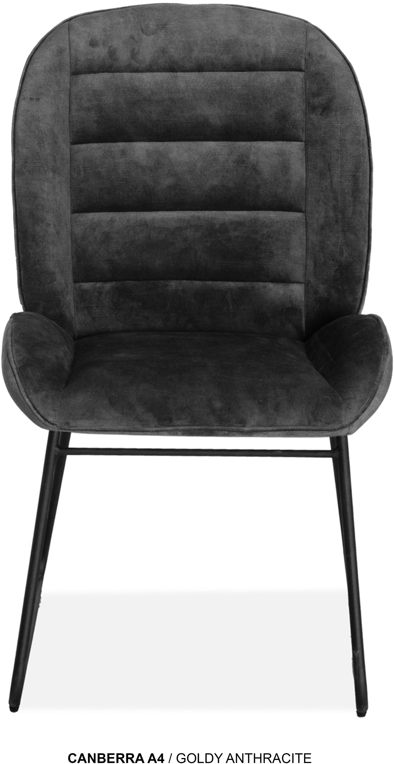 OMG Design Esszimmerstuhl »Canberra« (Set) 1 Stk.Esszimmerstuhl, pflegeleichter Samtvelour Bezug