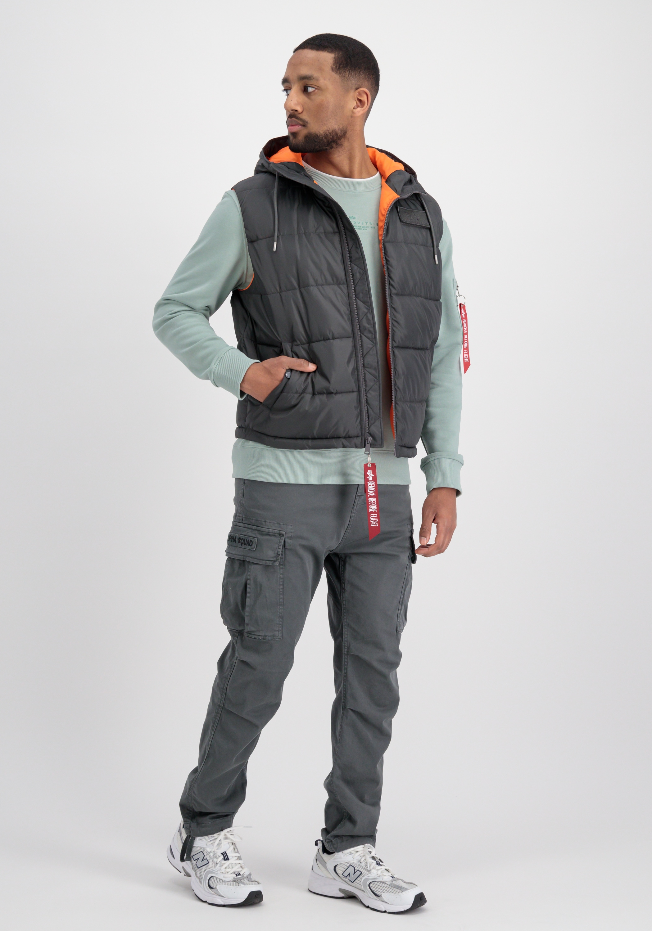 Alpha Industries Blouson »Alpha Industries Men - Vests Hooded Puffer Vest FD«