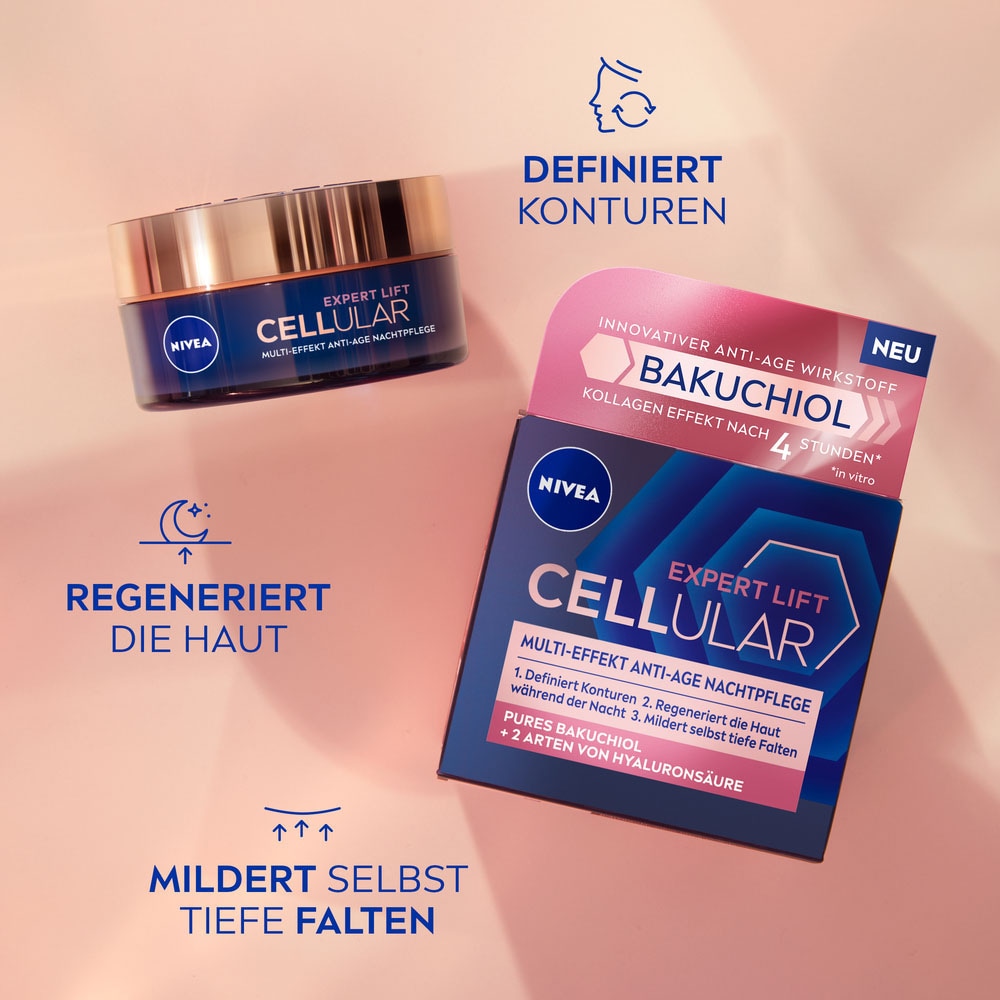 Nivea Nachtcreme »CELLULAR Expert Lift Nachtpflege«