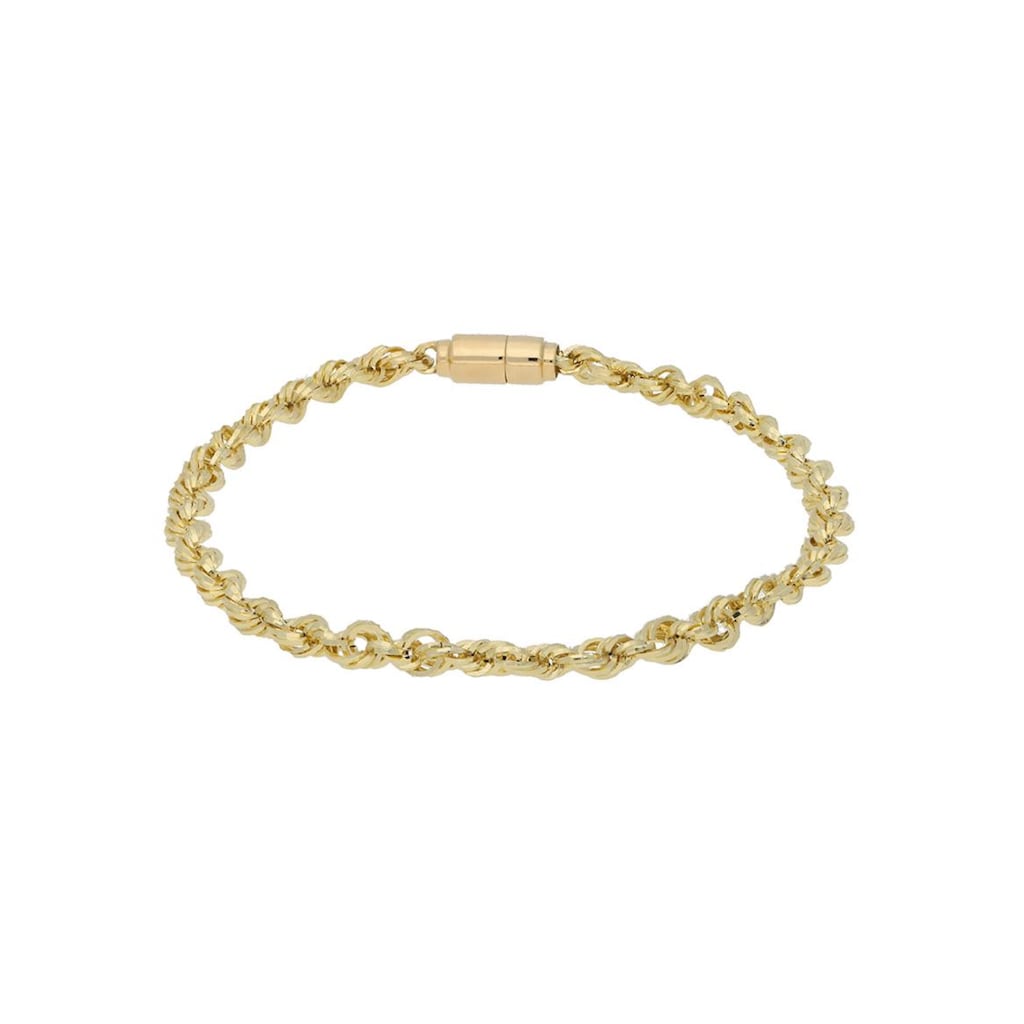 Firetti Goldarmband »Schmuck Geschenk Gold 585, Kordelkette, Soprano, facettiert«