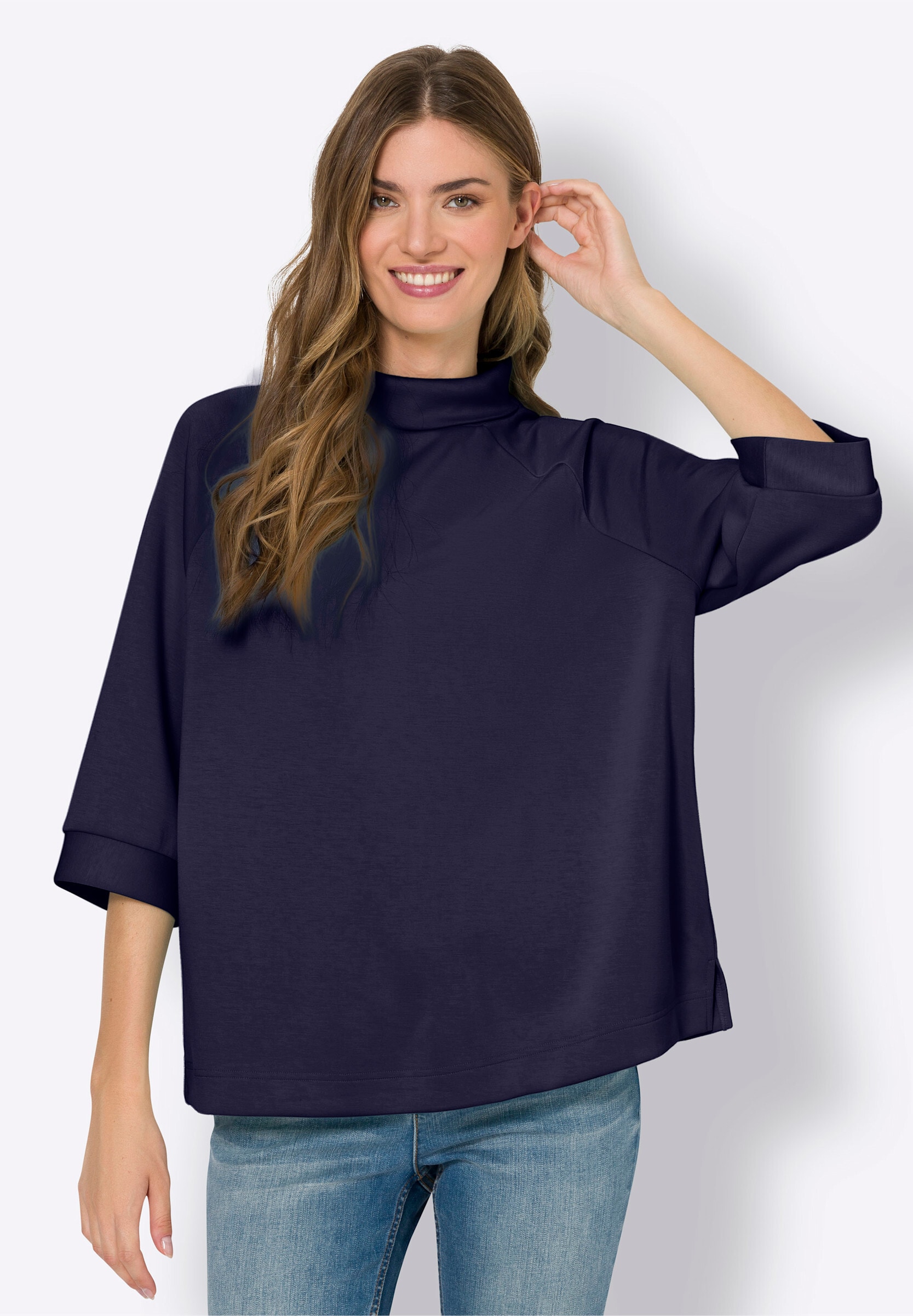 heine Sweatshirt »Sweatshirt Sweatshirt mit Stehkragen«
